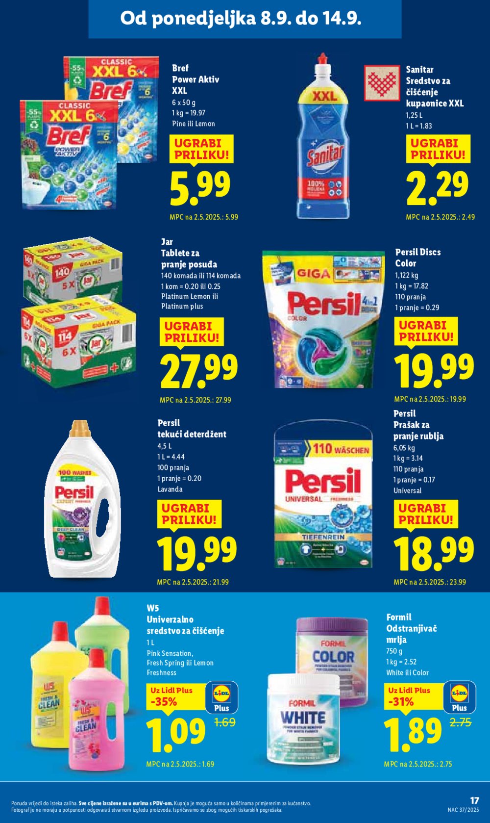 Lidl katalog Super ponuda od ponedjeljka 08.09. - 14.09.2025.