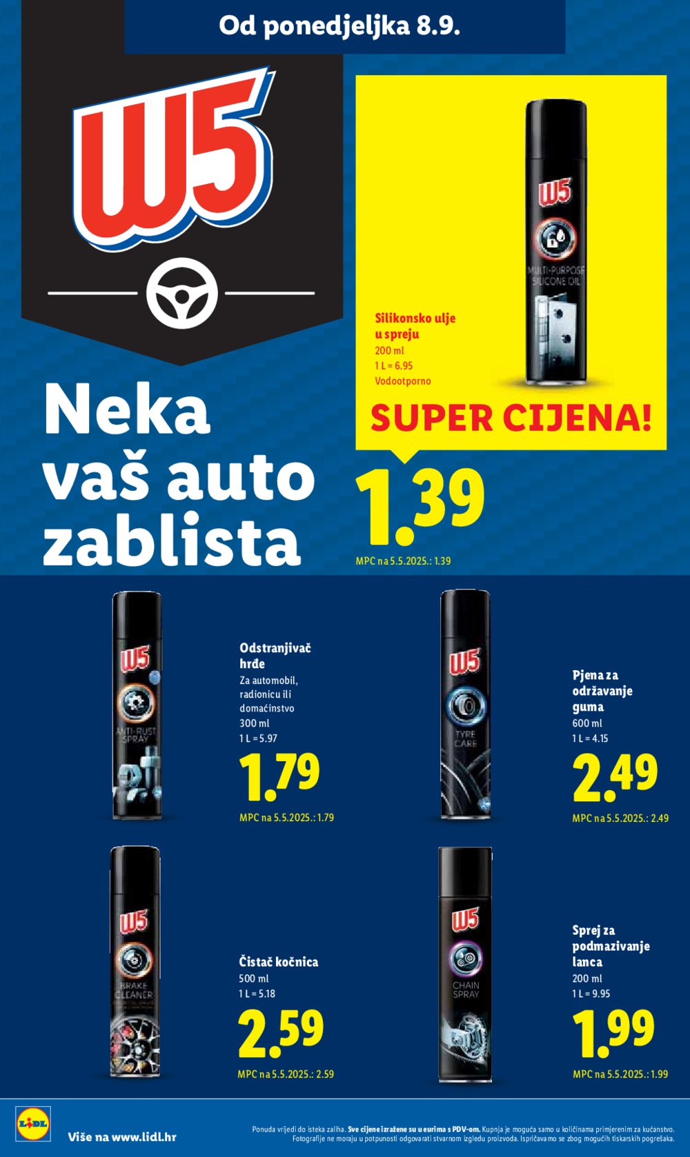 Lidl katalog Super ponuda od ponedjeljka 08.09. - 14.09.2025.