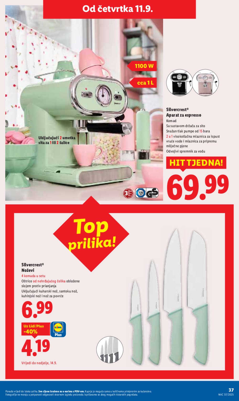 Lidl katalog Super ponuda od ponedjeljka 08.09. - 14.09.2025.