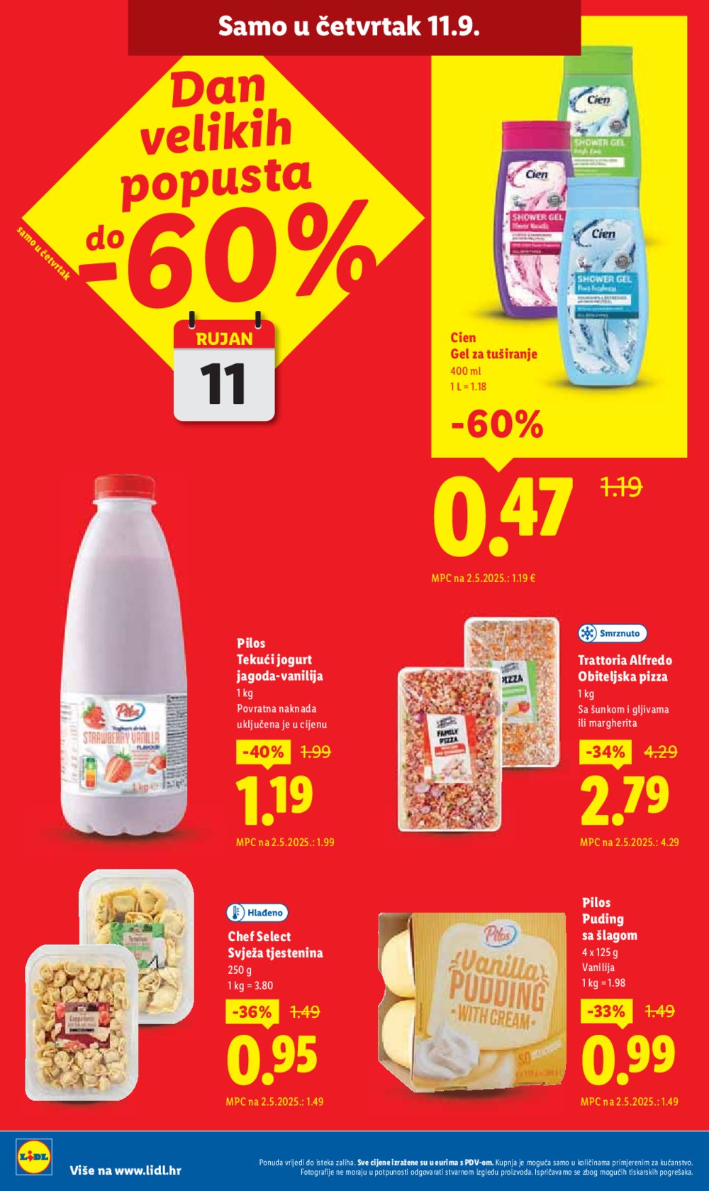 Lidl katalog Super ponuda od ponedjeljka 08.09. - 14.09.2025.