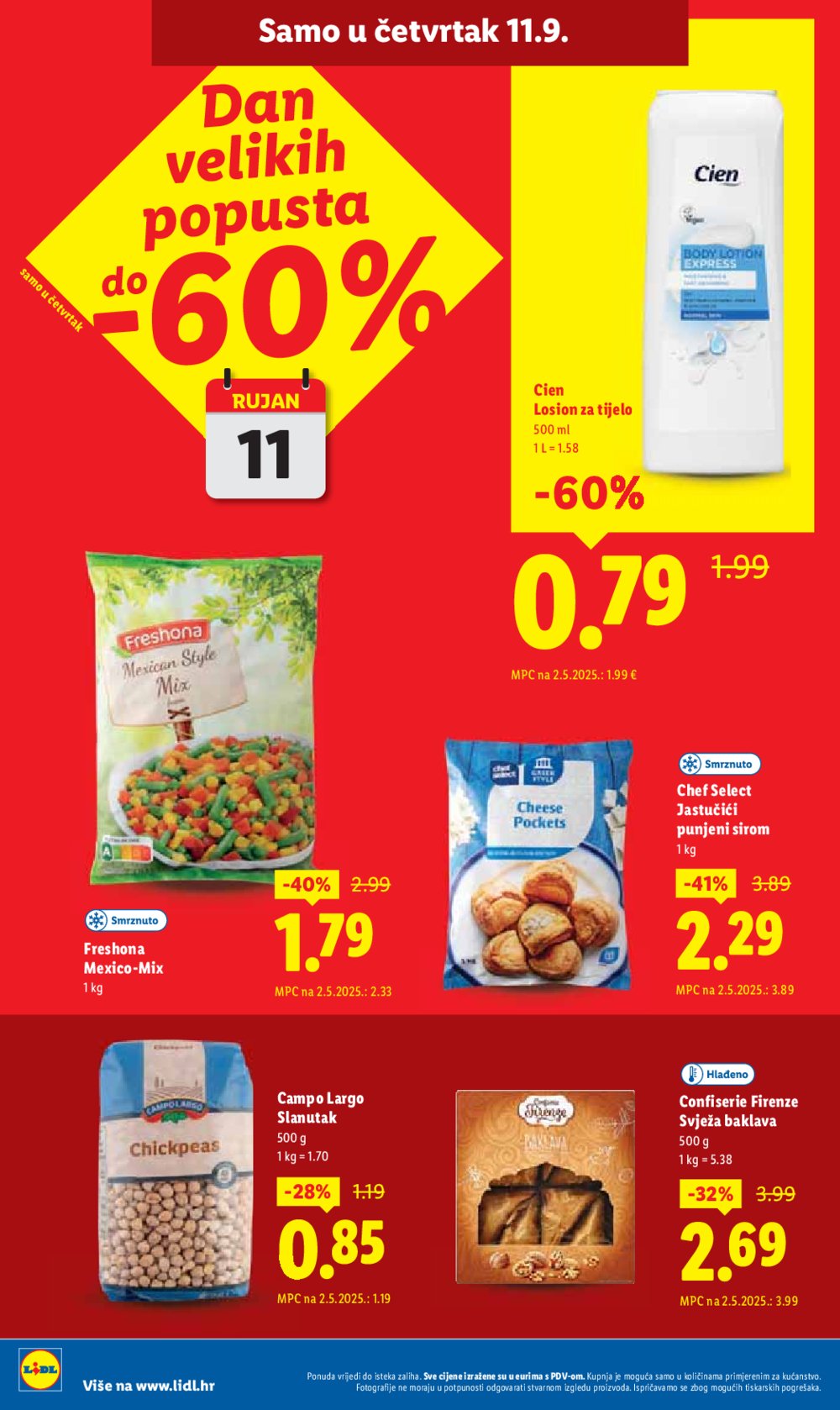 Lidl katalog Super ponuda od ponedjeljka 08.09. - 14.09.2025.