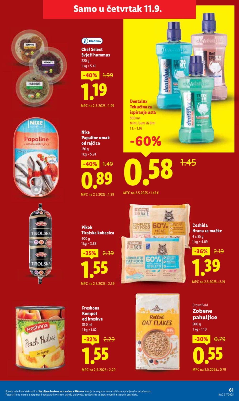 Lidl katalog Super ponuda od ponedjeljka 08.09. - 14.09.2025.