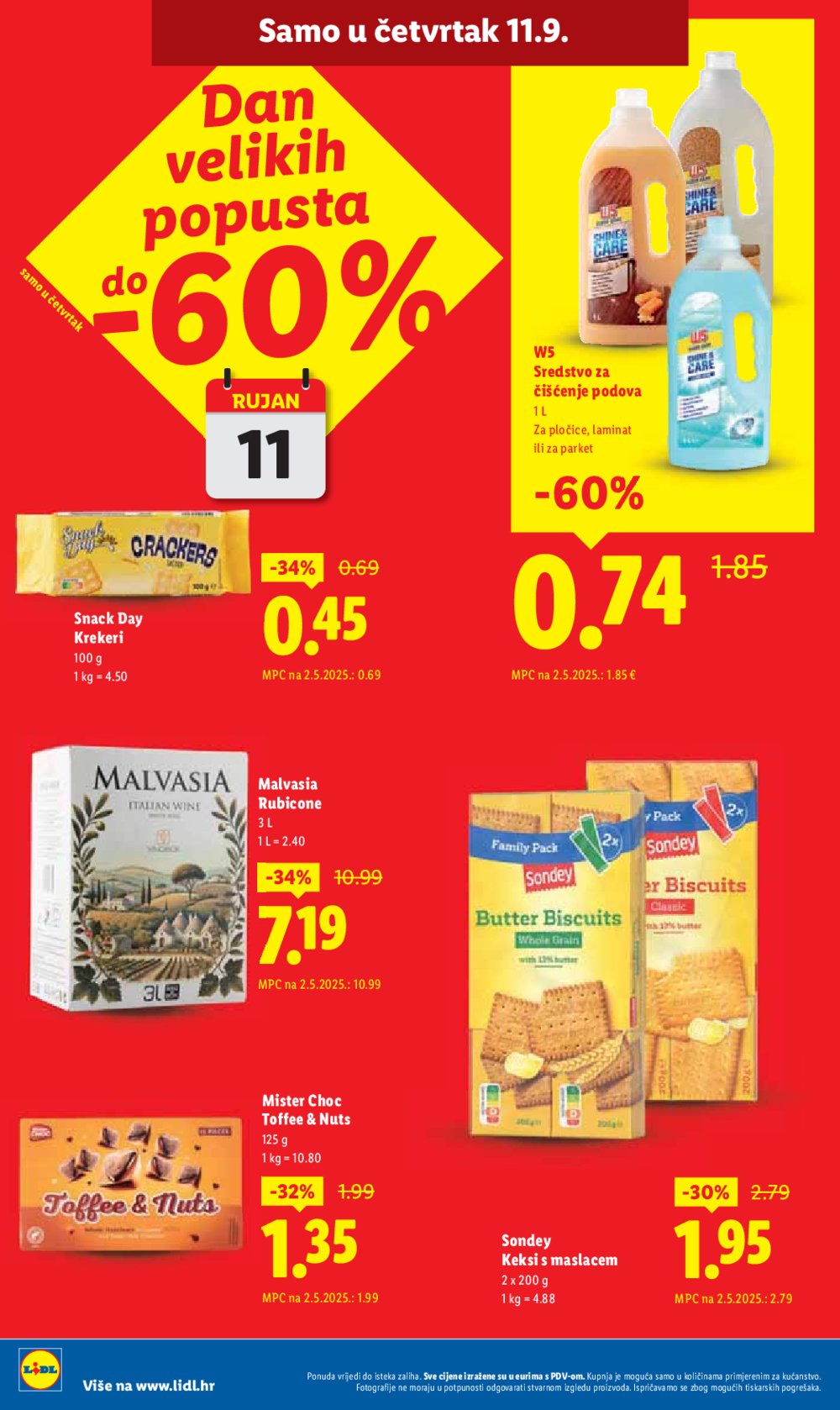 Lidl katalog Super ponuda od ponedjeljka 08.09. - 14.09.2025.