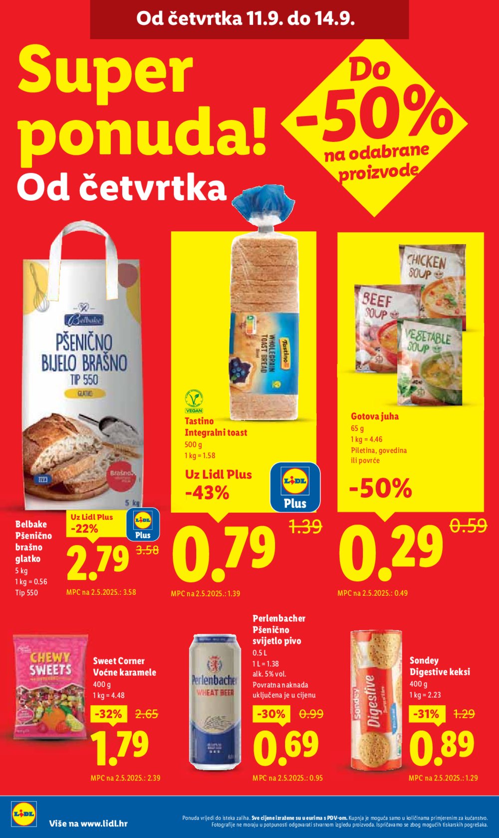 Lidl katalog Super ponuda od ponedjeljka 08.09. - 14.09.2025.