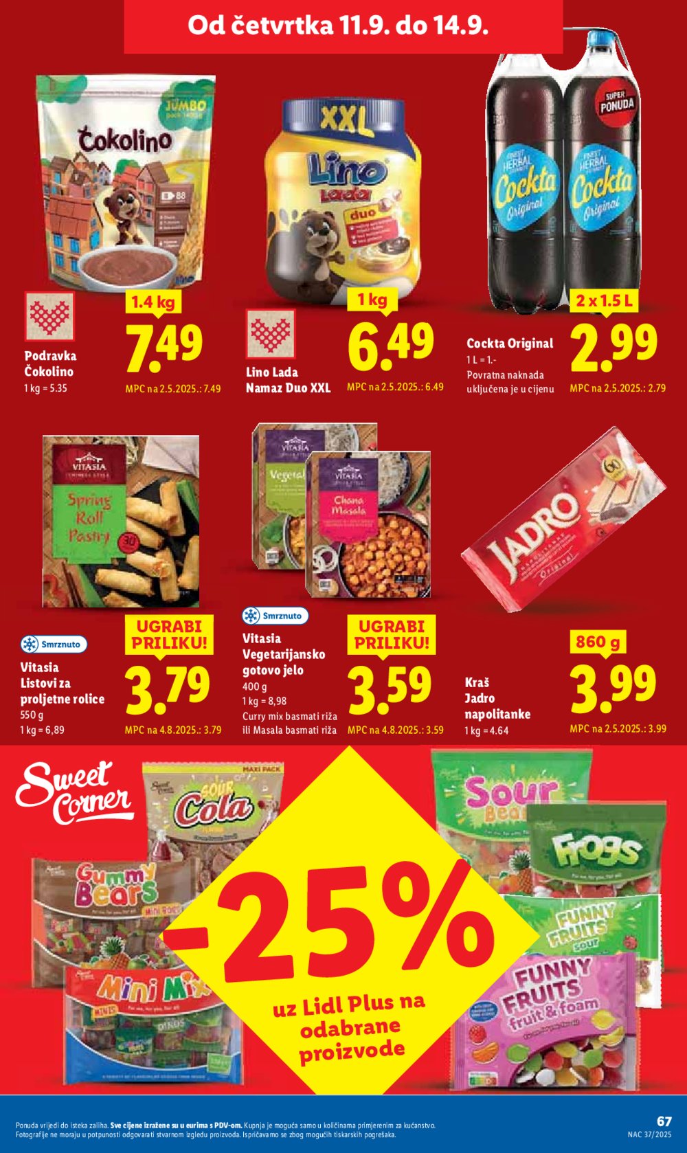 Lidl katalog Super ponuda od ponedjeljka 08.09. - 14.09.2025.