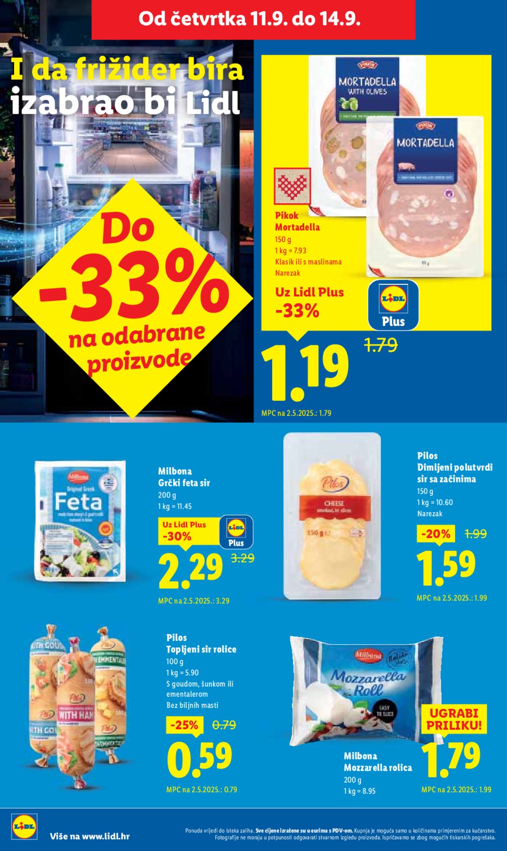 Lidl katalog Super ponuda od ponedjeljka 08.09. - 14.09.2025.