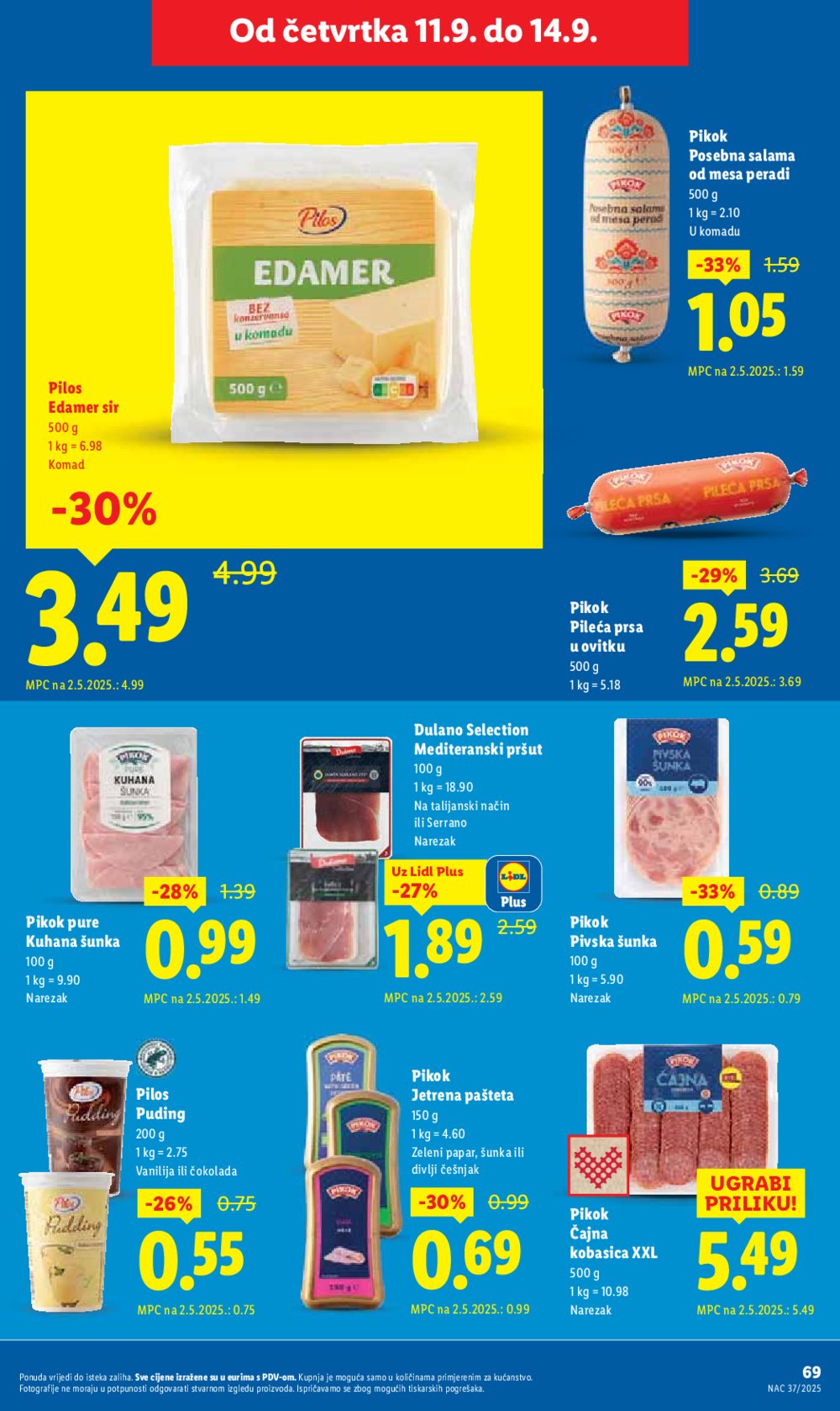 Lidl katalog Super ponuda od ponedjeljka 08.09. - 14.09.2025.