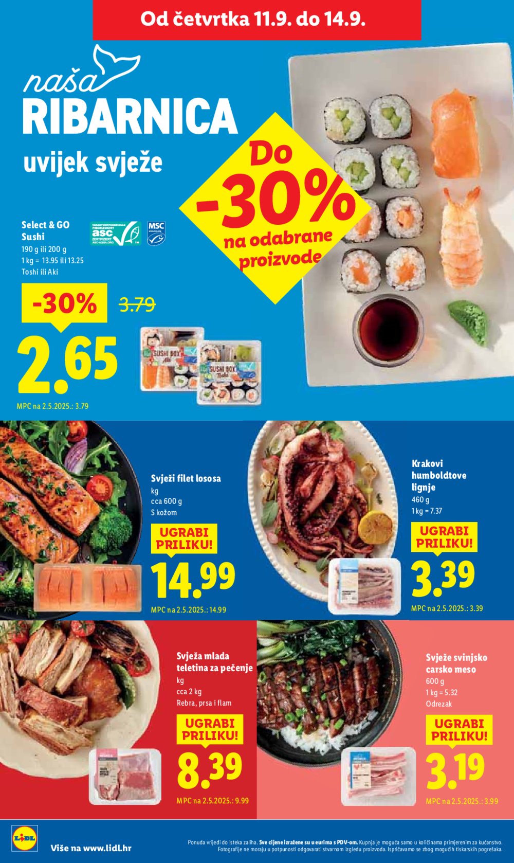 Lidl katalog Super ponuda od ponedjeljka 08.09. - 14.09.2025.