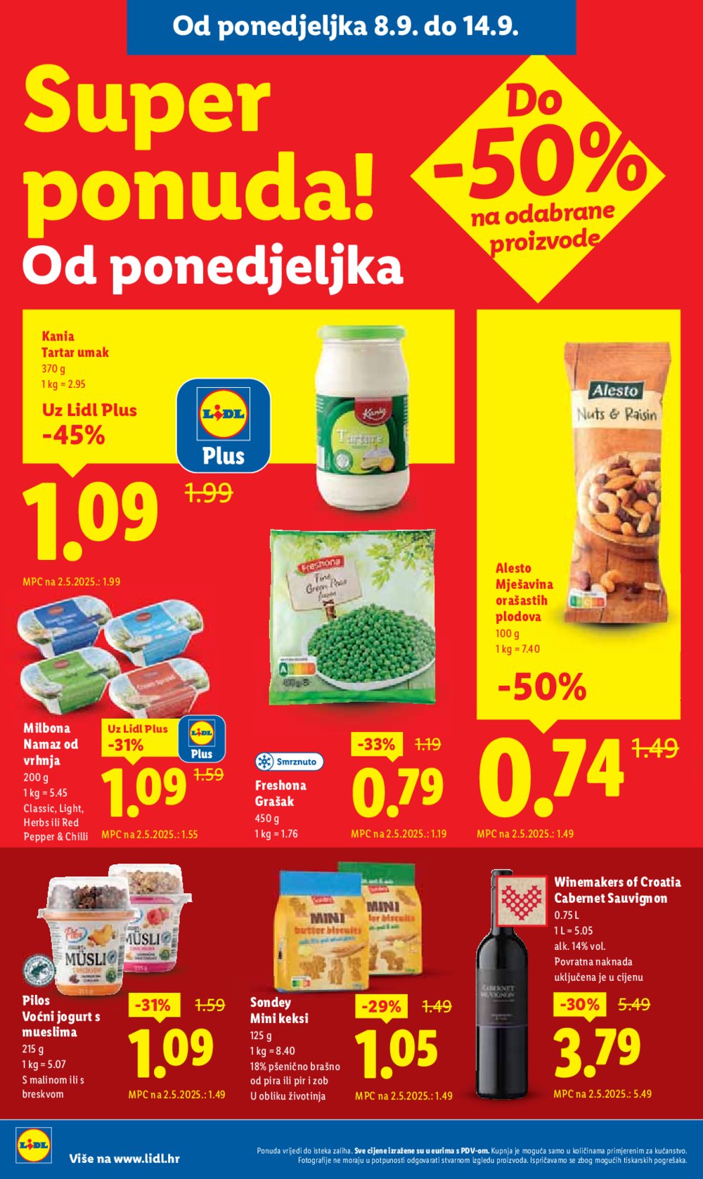 Lidl katalog Super ponuda od ponedjeljka 08.09. - 14.09.2025.
