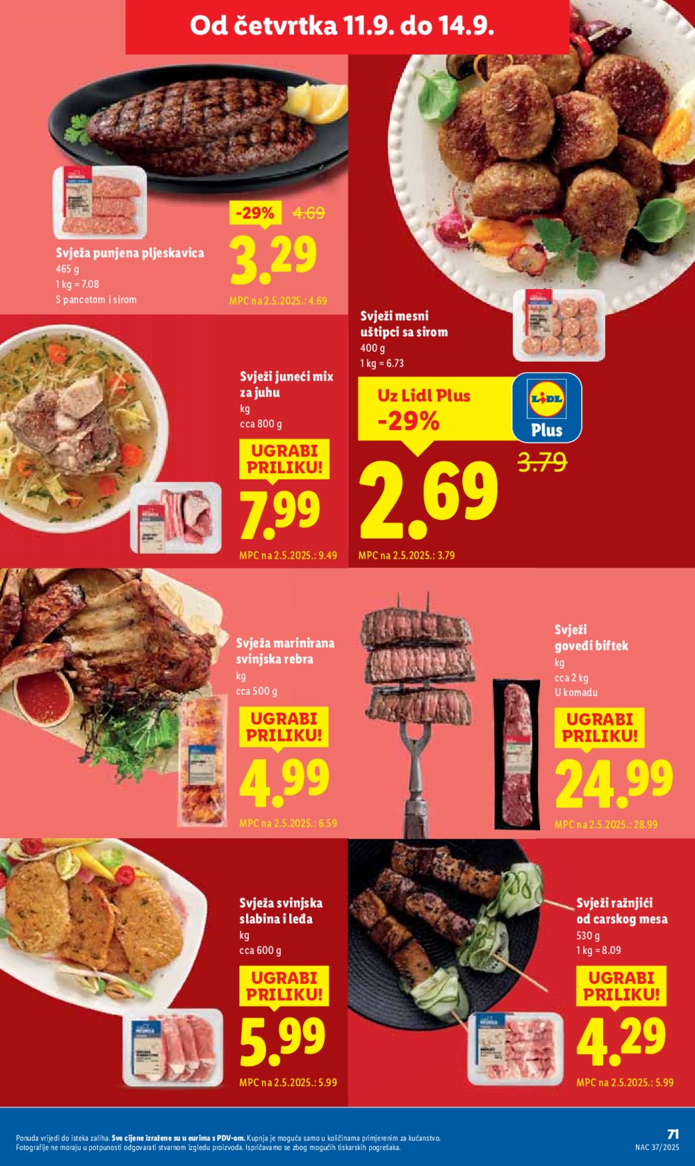 Lidl katalog Super ponuda od ponedjeljka 08.09. - 14.09.2025.
