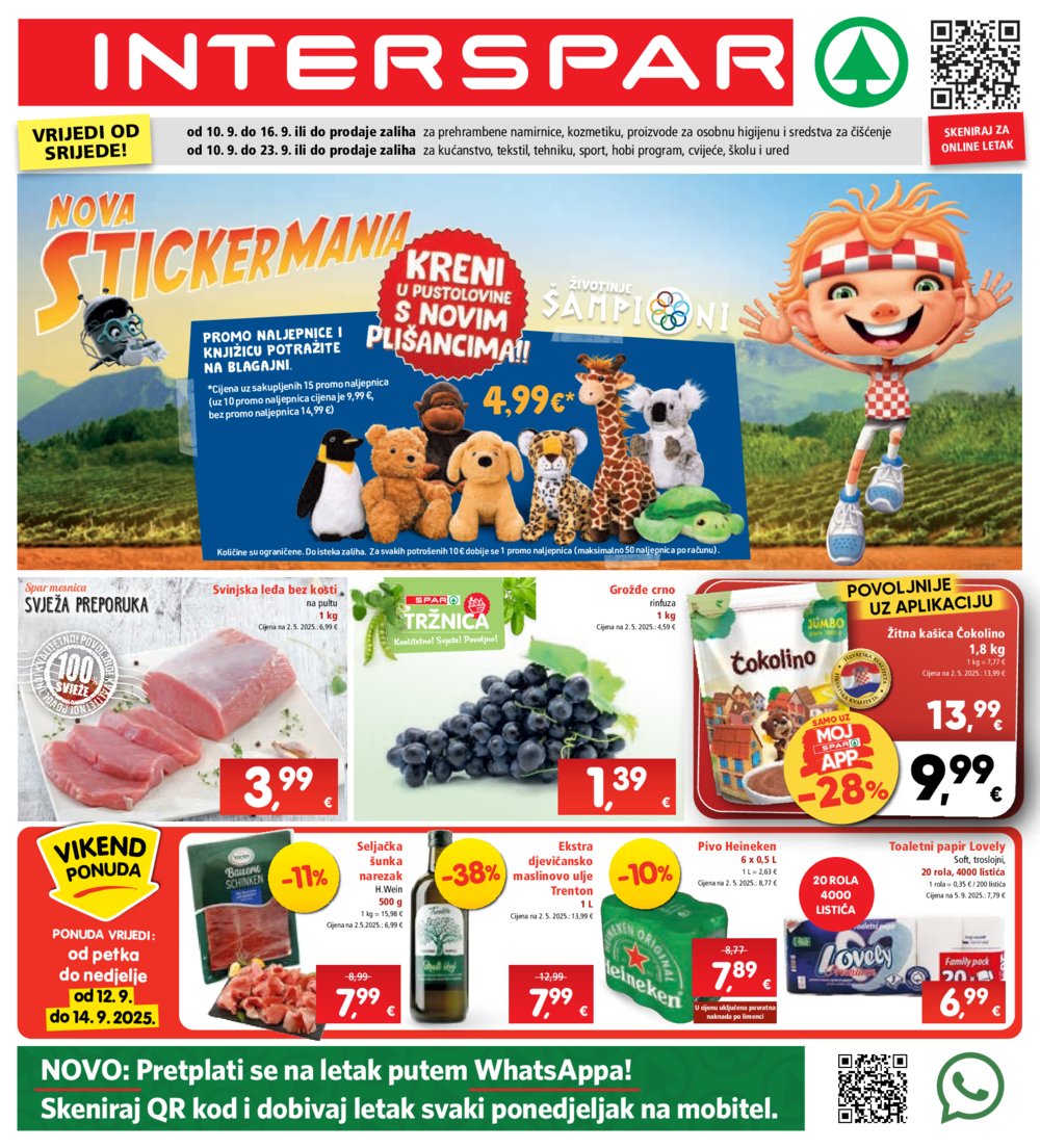 INTERSPAR katalog Akcija 10.09. - 16.09.2025.