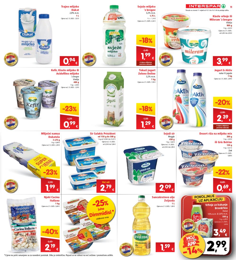 INTERSPAR katalog Akcija 10.09. - 16.09.2025.