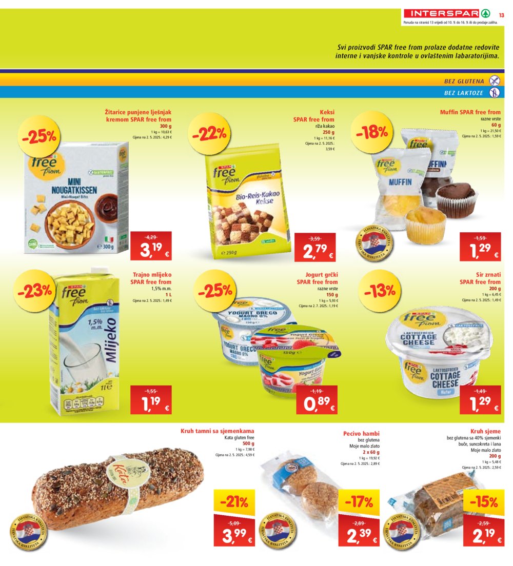 INTERSPAR katalog Akcija 10.09. - 16.09.2025.
