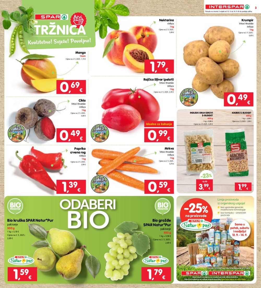 INTERSPAR katalog Akcija 10.09. - 16.09.2025.