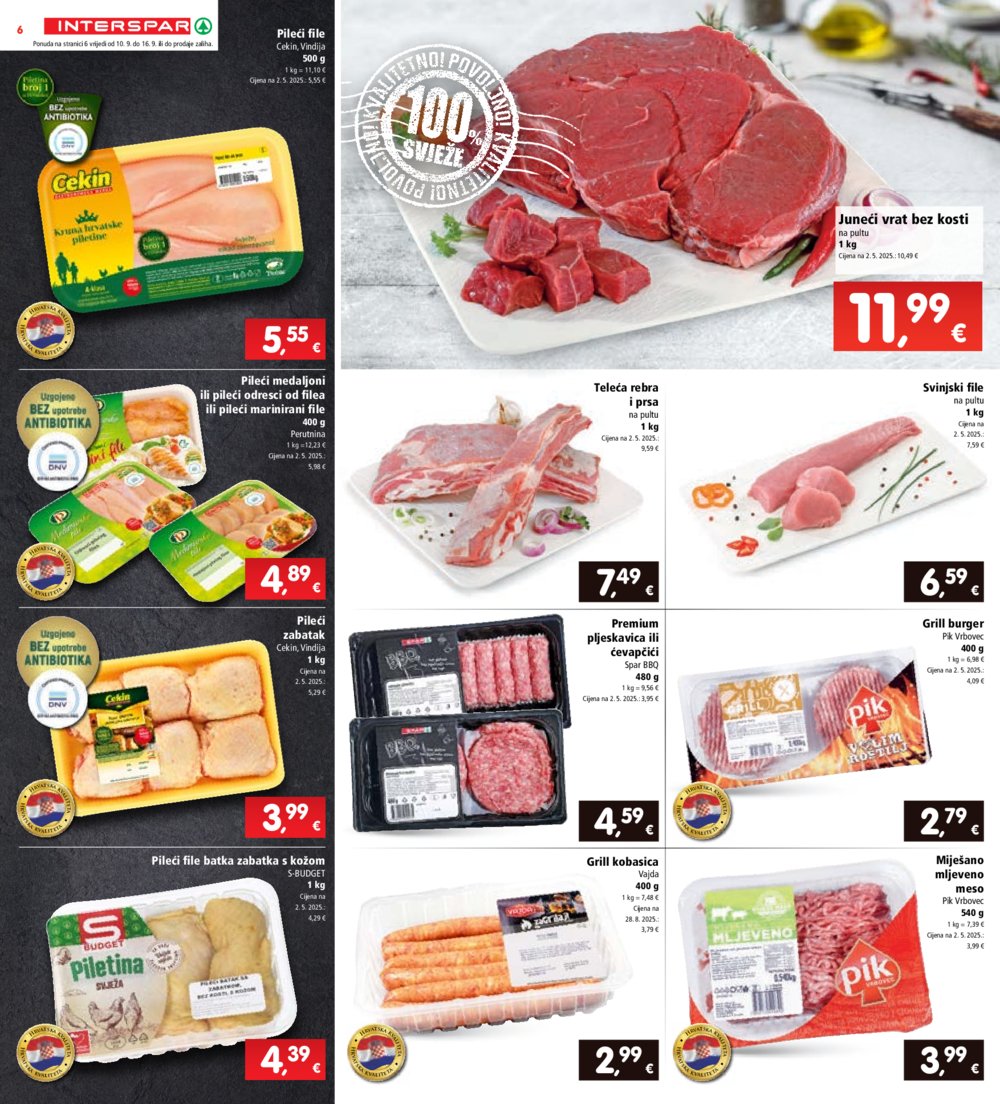INTERSPAR katalog Akcija 10.09. - 16.09.2025.