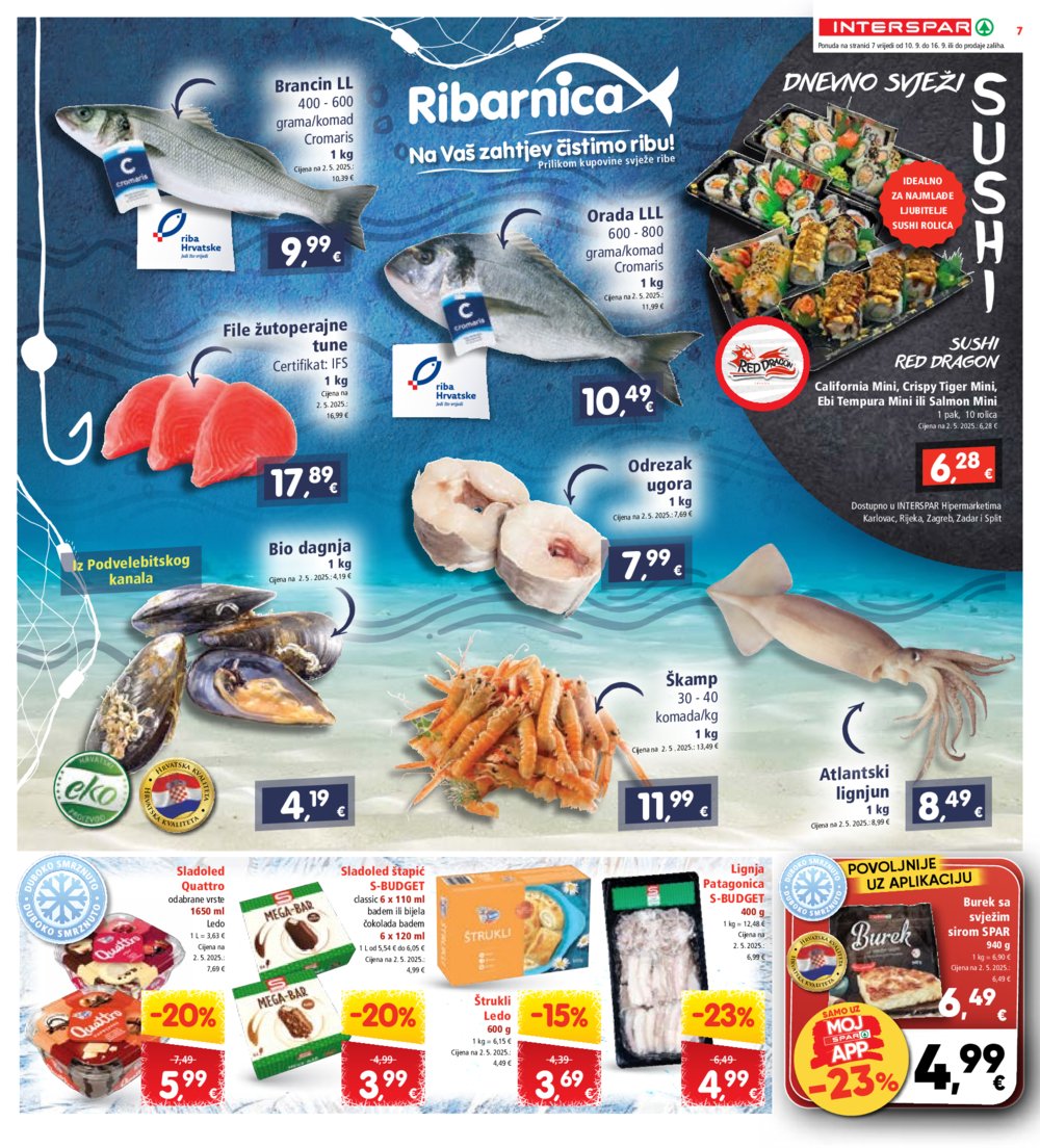 INTERSPAR katalog Akcija 10.09. - 16.09.2025.
