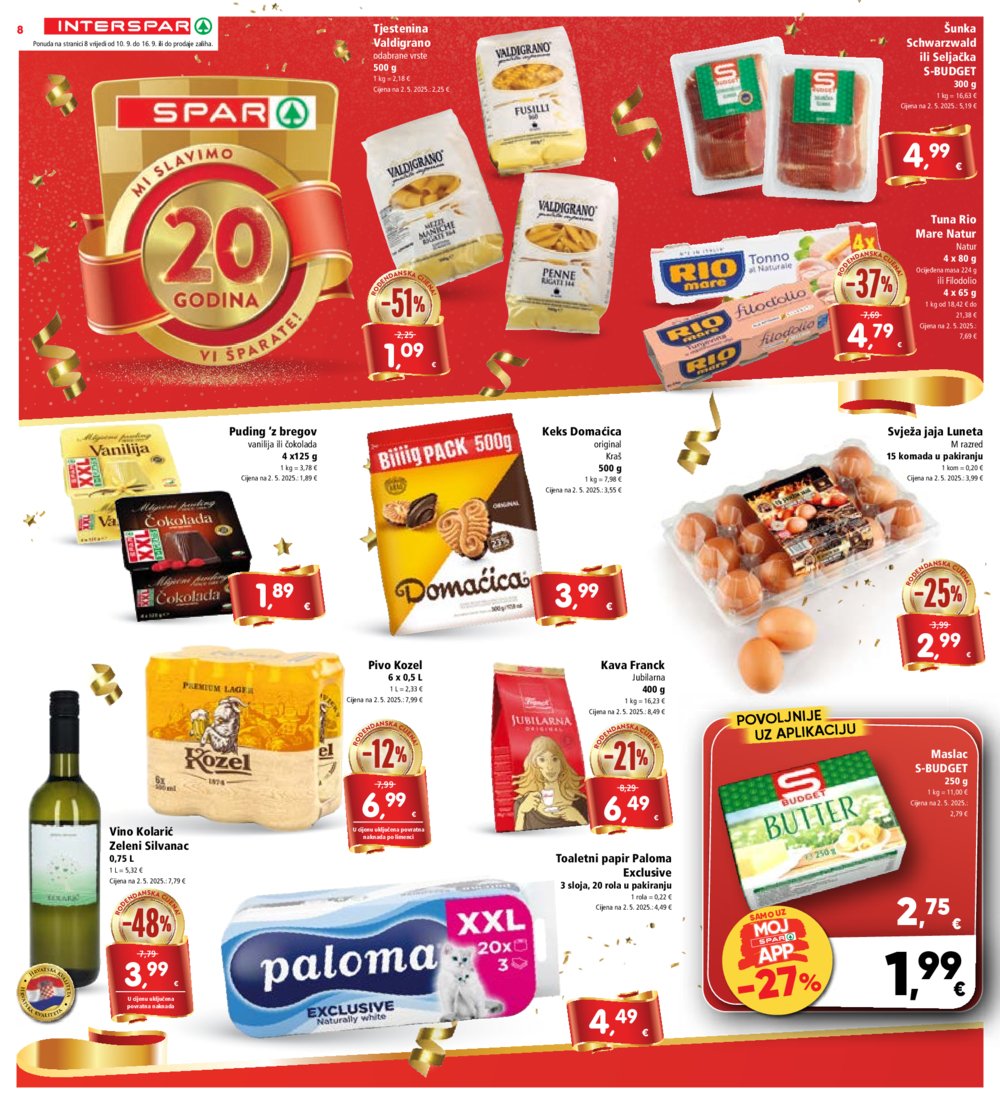 INTERSPAR katalog Akcija 10.09. - 16.09.2025.