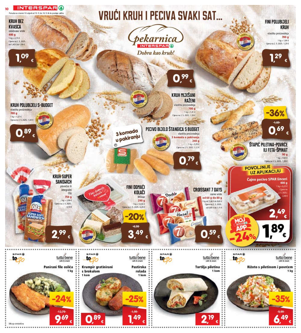INTERSPAR katalog Akcija 10.09. - 16.09.2025.