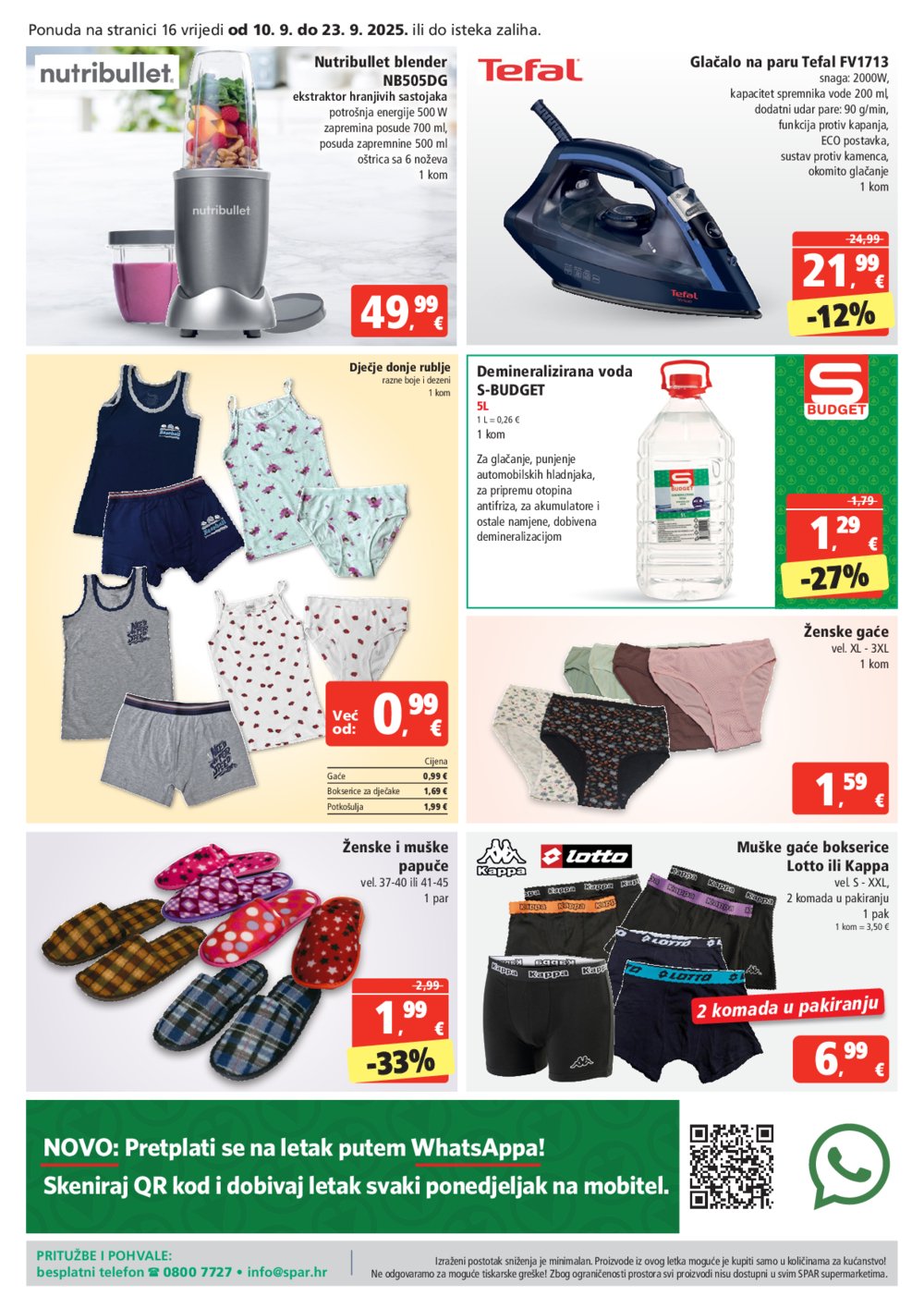 SPAR katalog Akcija 10.09. - 16.09.2025.