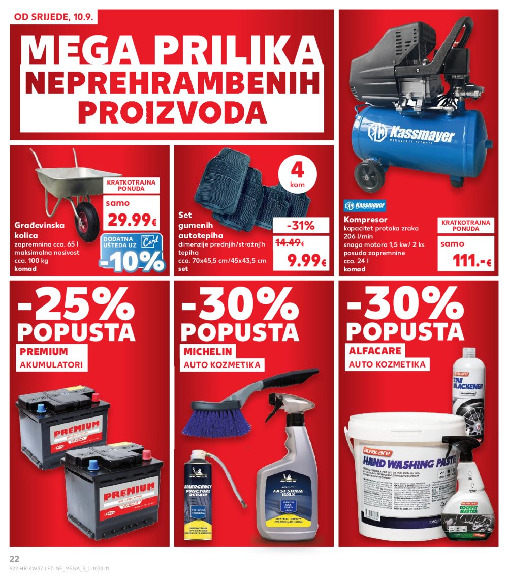 Kaufland katalog Akcija 10.09.-16.09.2025. Odabrane poslovnice