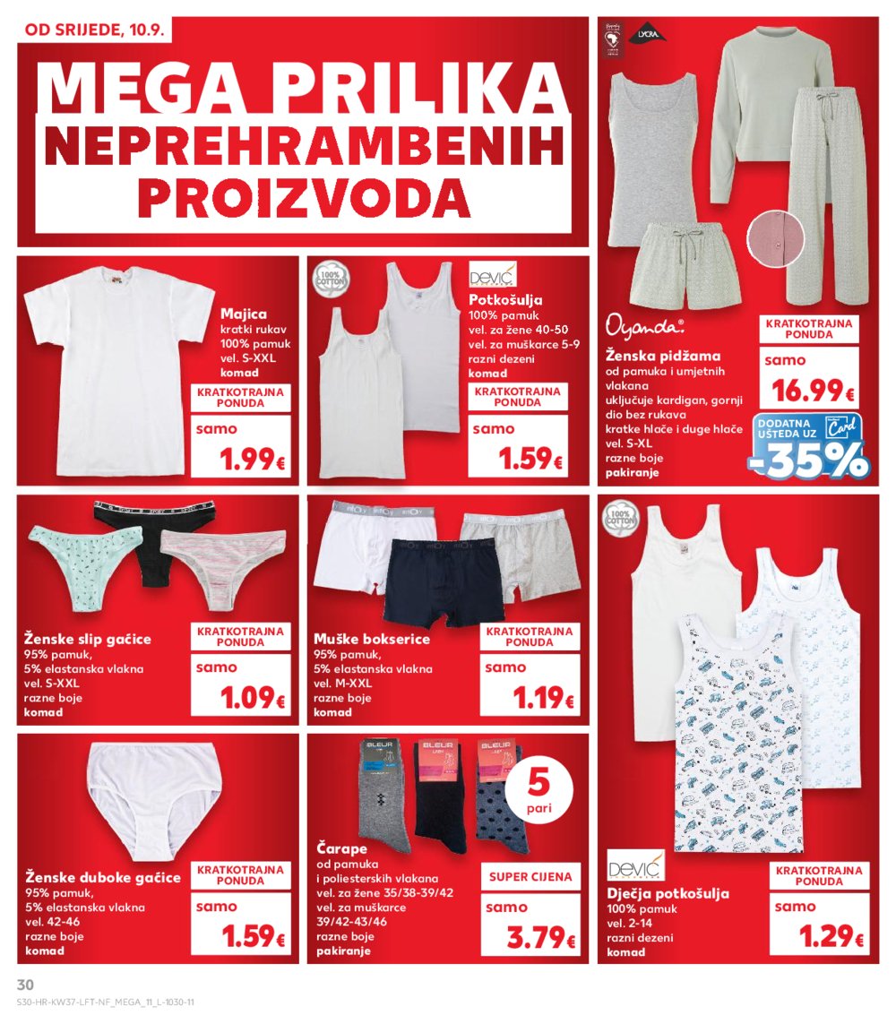 Kaufland katalog Akcija 10.09.-16.09.2025. Odabrane poslovnice