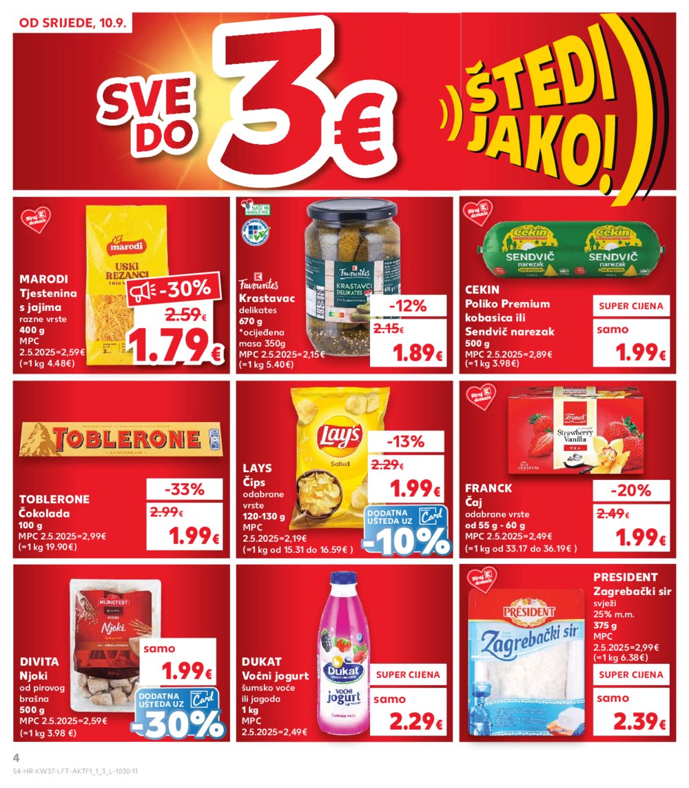 Kaufland katalog Akcija 10.09.-16.09.2025. Odabrane poslovnice