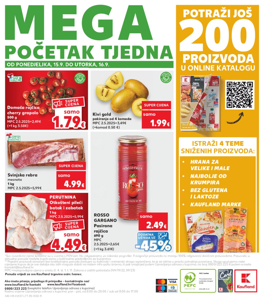 Kaufland katalog Akcija 10.09.-16.09.2025. Odabrane poslovnice