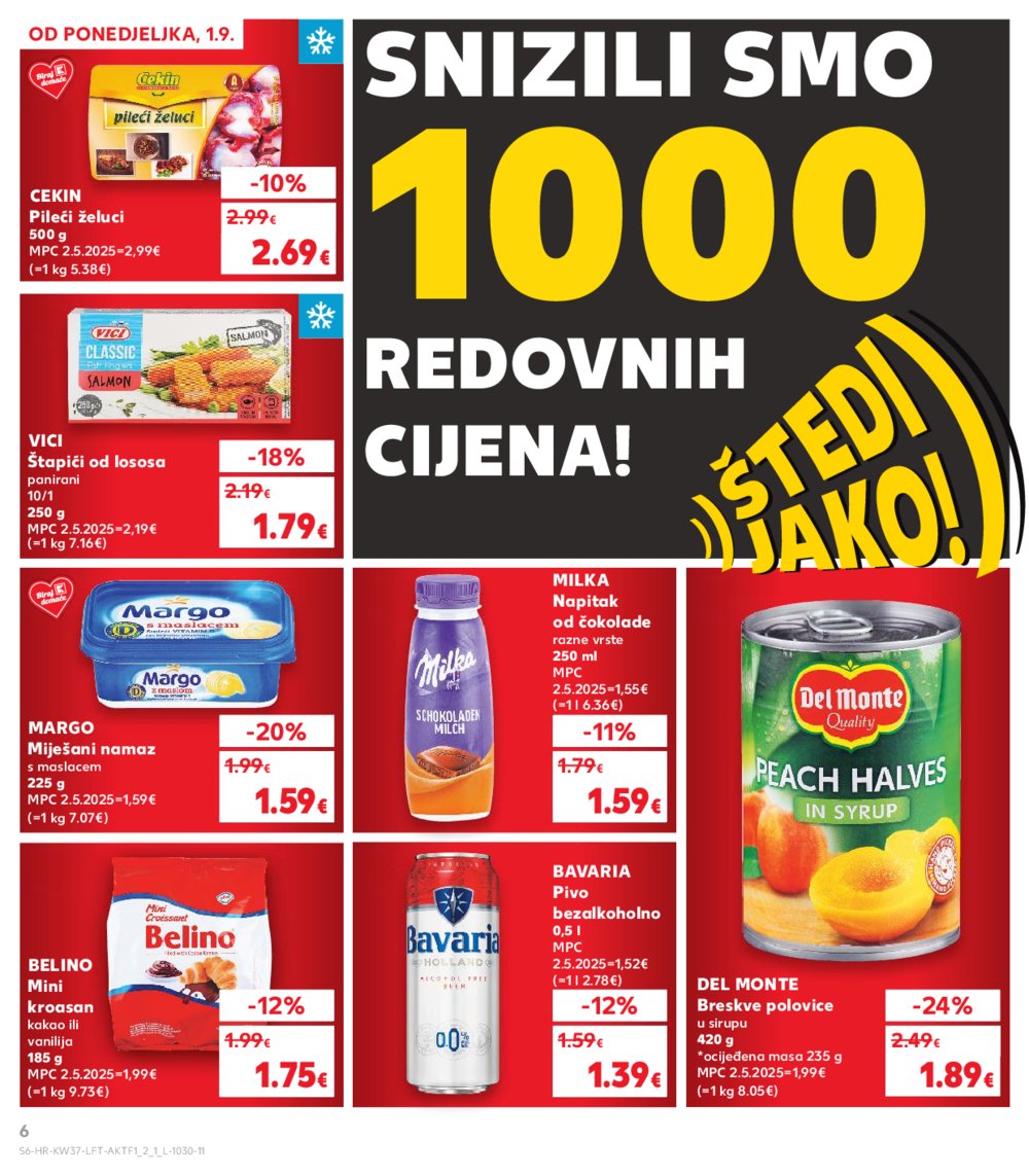 Kaufland katalog Akcija 10.09.-16.09.2025. Odabrane poslovnice