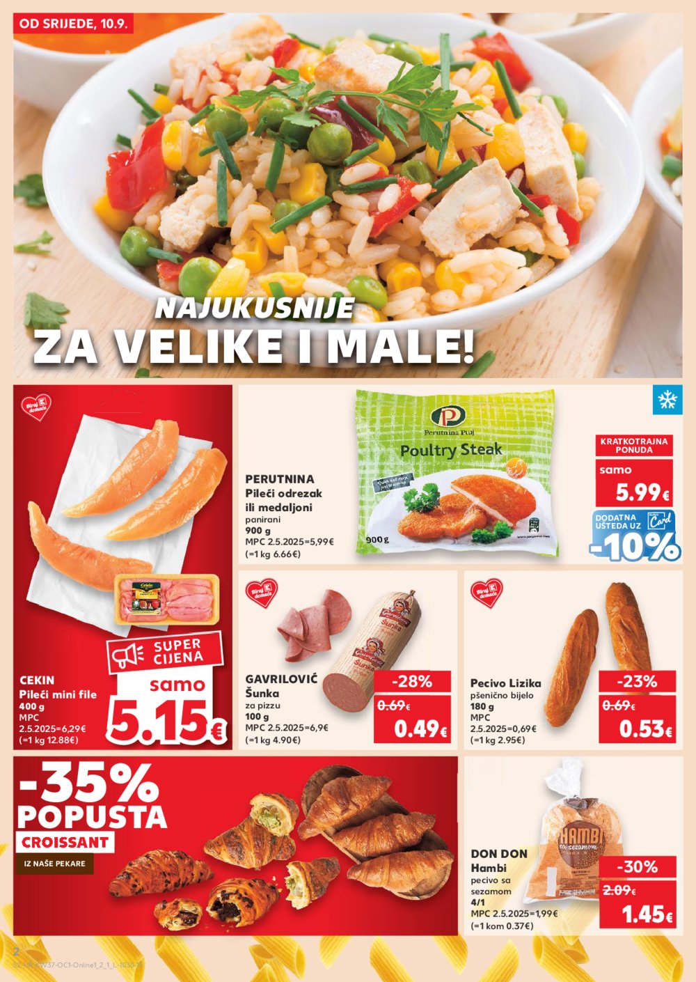 Kaufland katalog Robne marke 10.09. - 16.09.2025. Odabrane poslovnice
