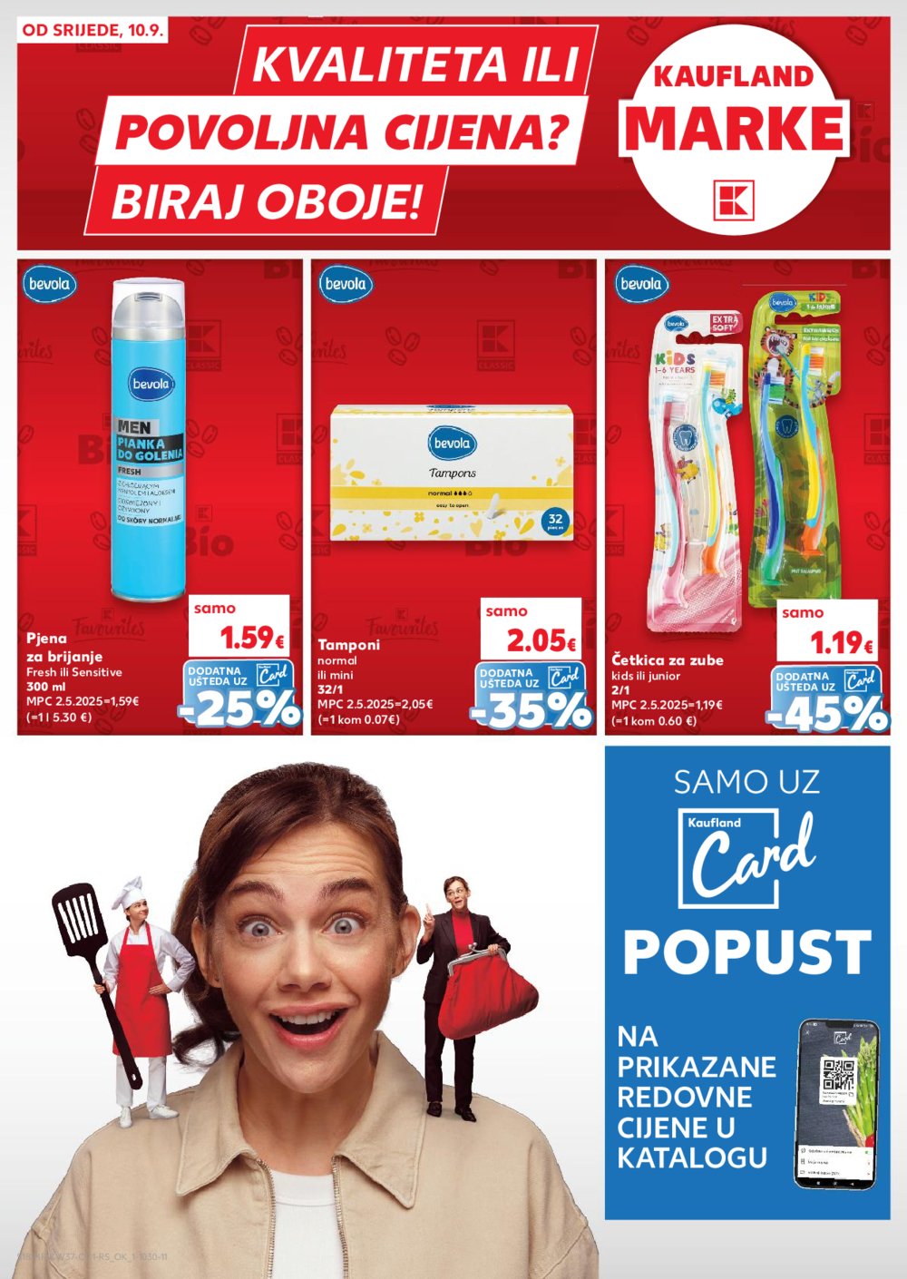 Kaufland katalog Robne marke 10.09. - 16.09.2025. Odabrane poslovnice