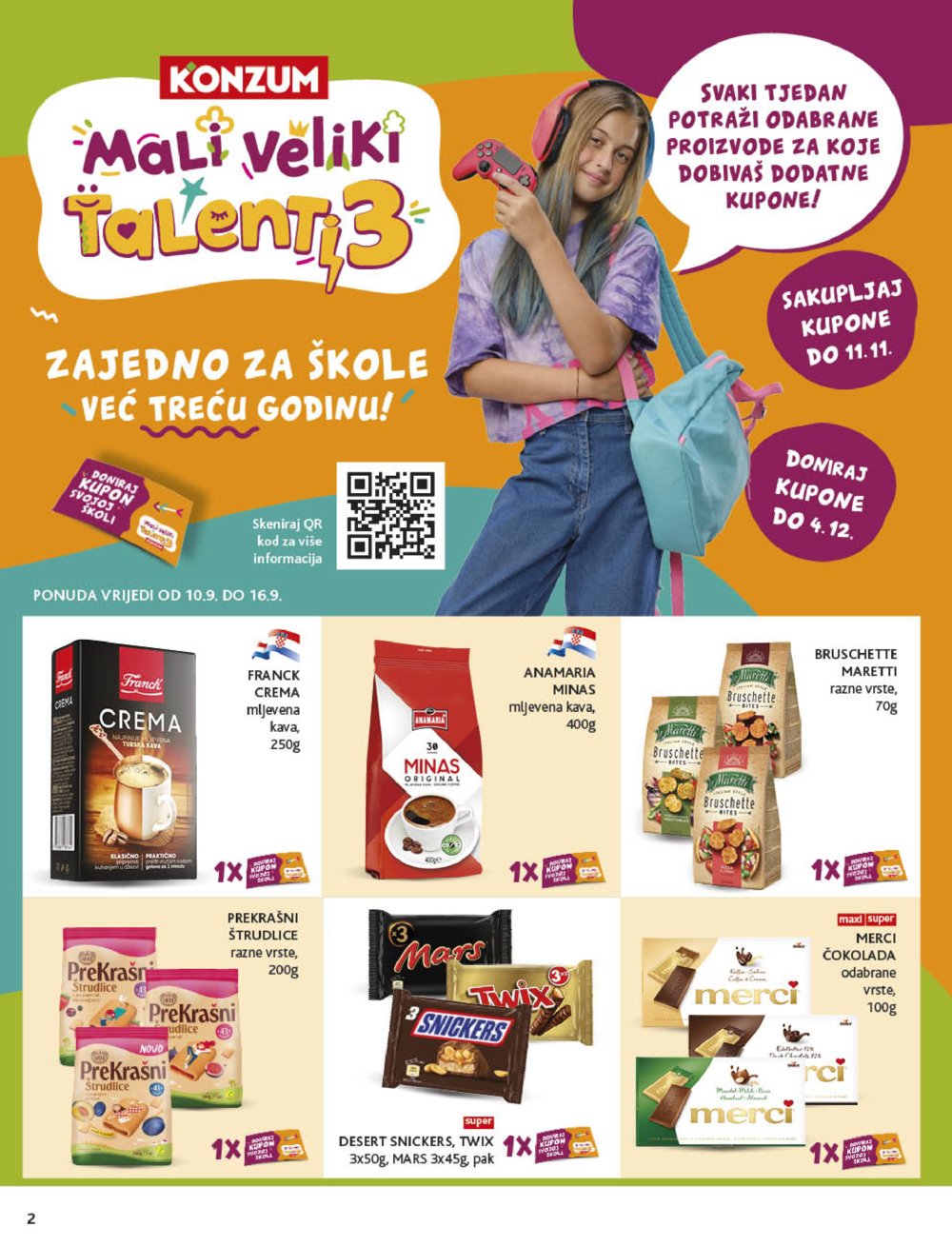 Konzum katalog Akcija 10.09. - 16.09.2025.