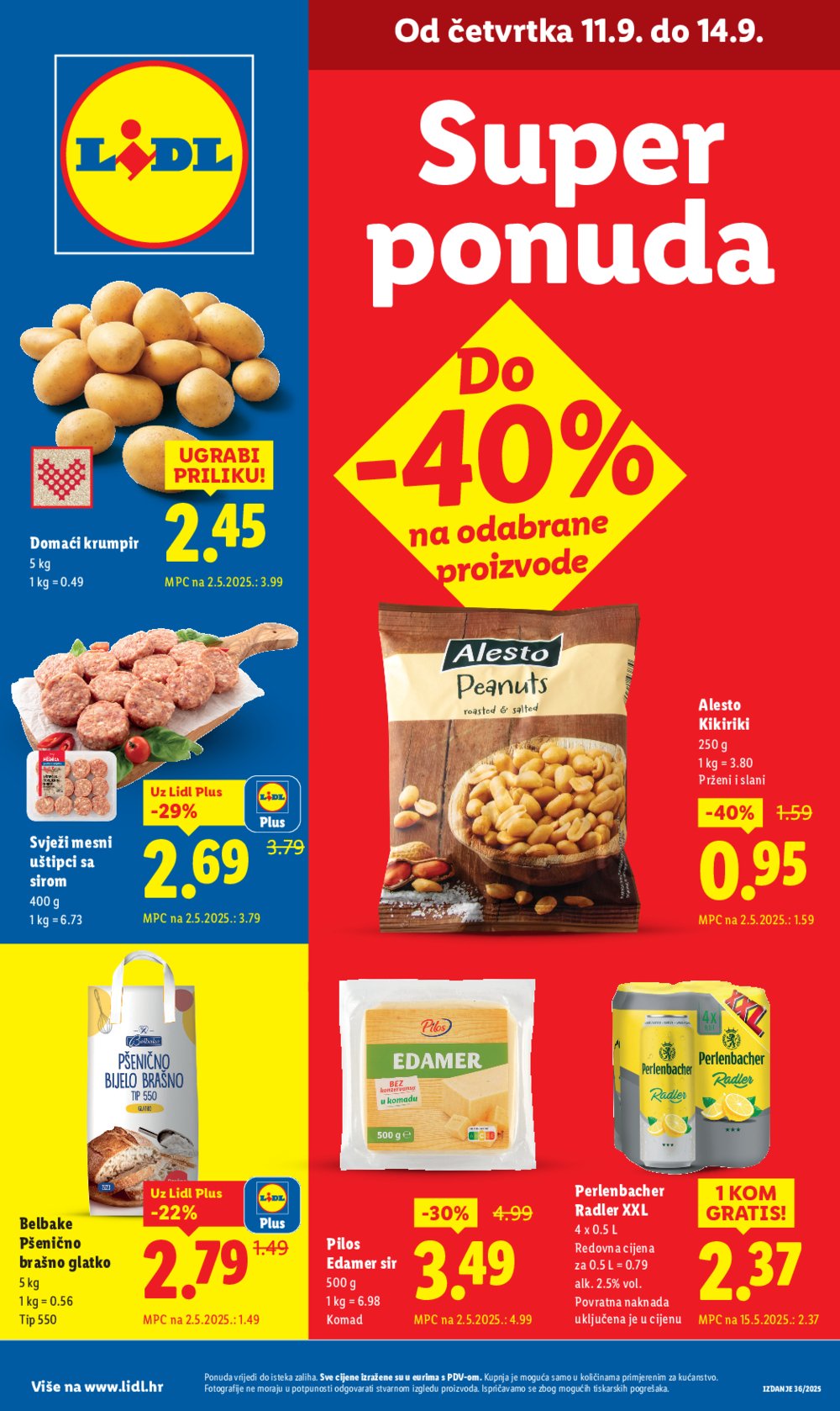 Lidl katalog Super ponuda od četvrtka 11.09. - 14.09.2025.
