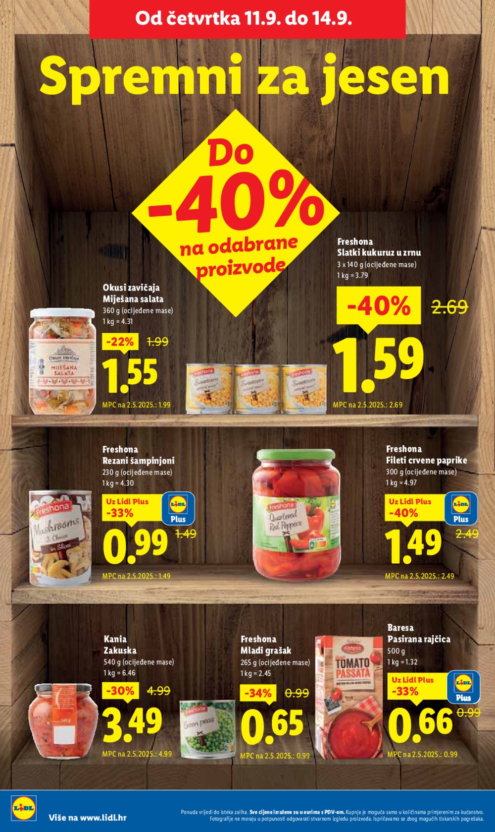 Lidl katalog Super ponuda od četvrtka 11.09. - 14.09.2025.