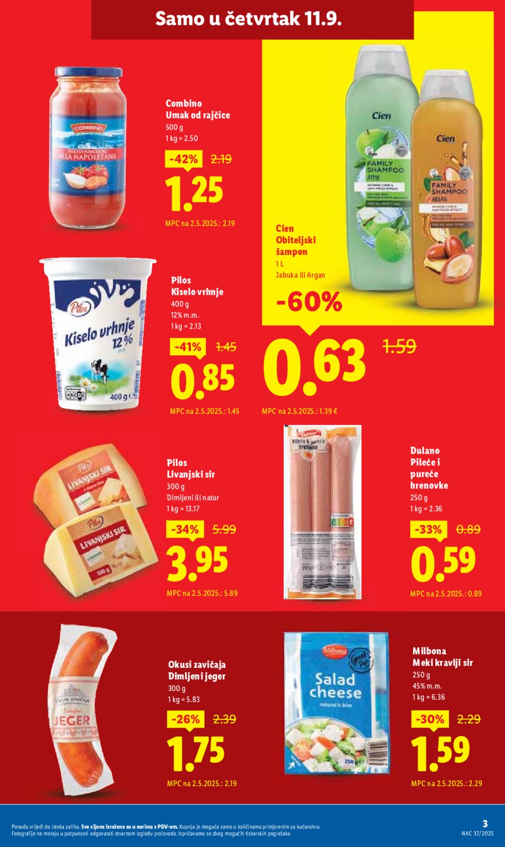 Lidl katalog Super ponuda od četvrtka 11.09. - 14.09.2025.