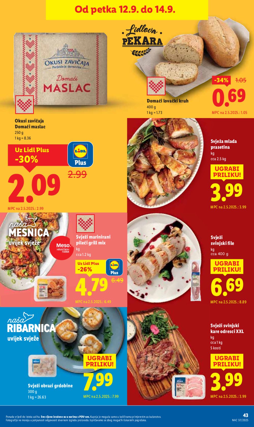 Lidl katalog Super ponuda od četvrtka 11.09. - 14.09.2025.