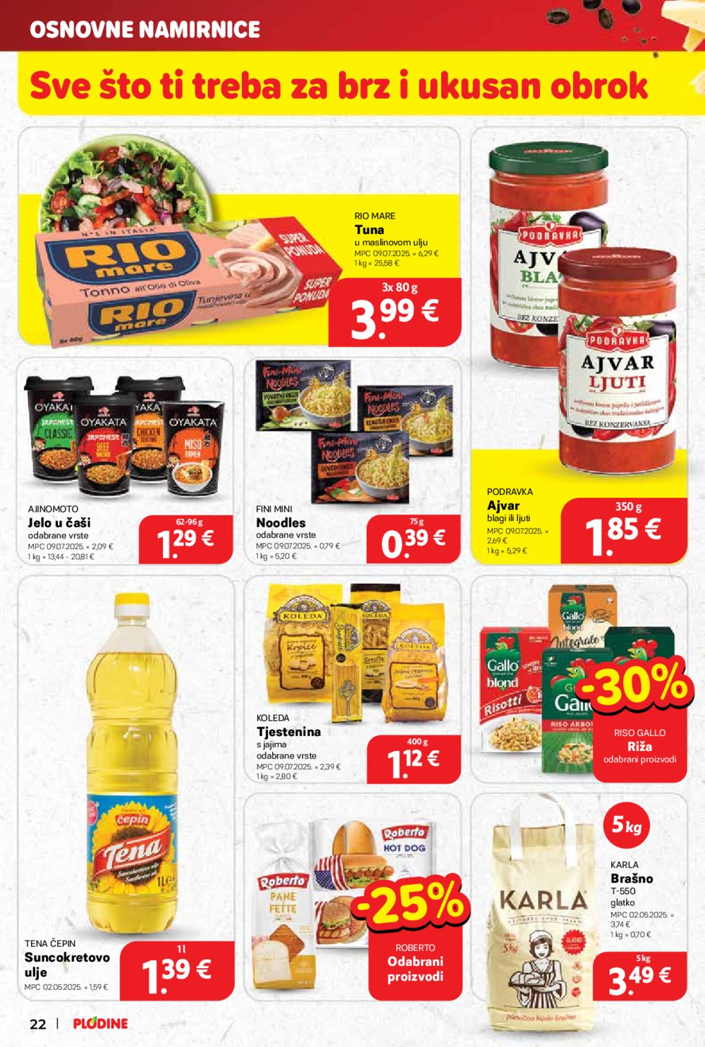 Plodine katalog Akcija 10.09. - 16.09.2025.