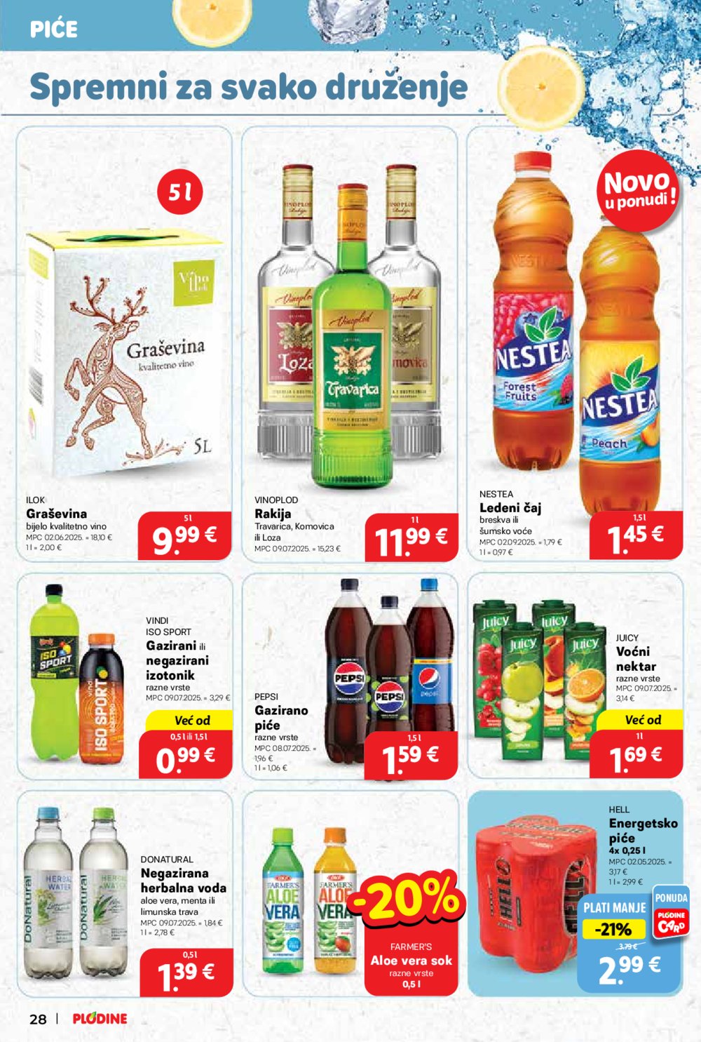 Plodine katalog Akcija 10.09. - 16.09.2025.
