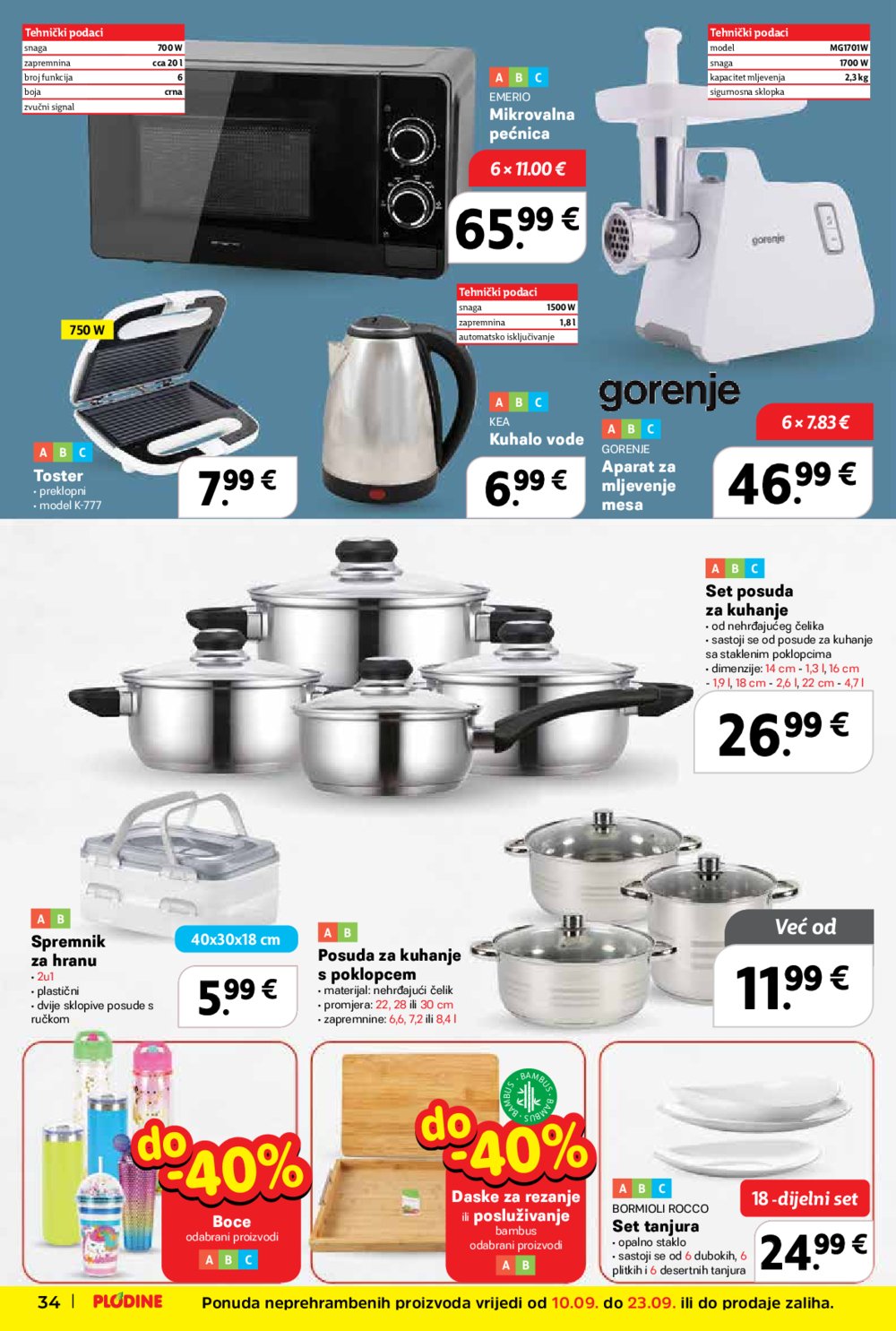 Plodine katalog Akcija 10.09. - 16.09.2025.