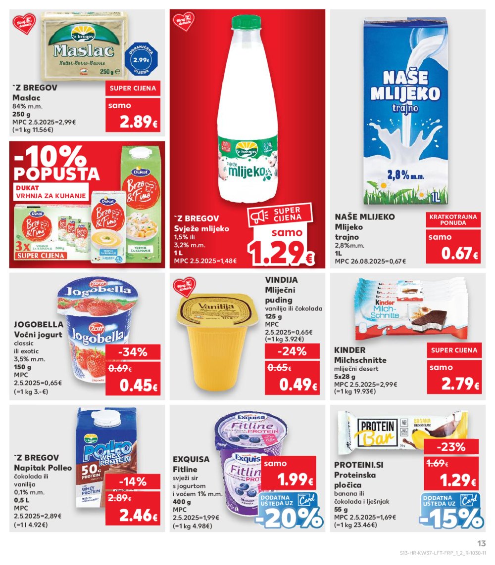Kaufland katalog Akcija 10.09.-16.09.2025. Odabrane poslovnice