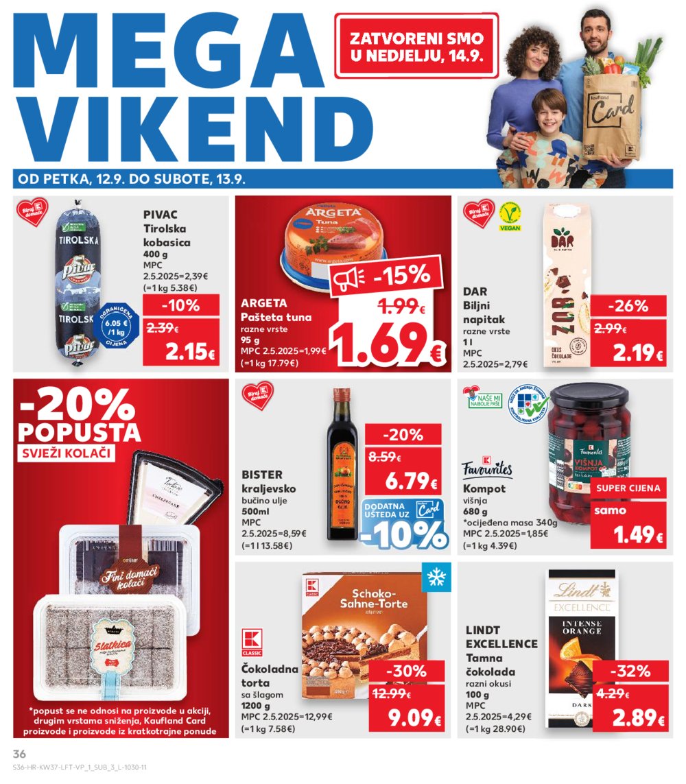 Kaufland katalog Akcija 10.09.-16.09.2025. Odabrane poslovnice