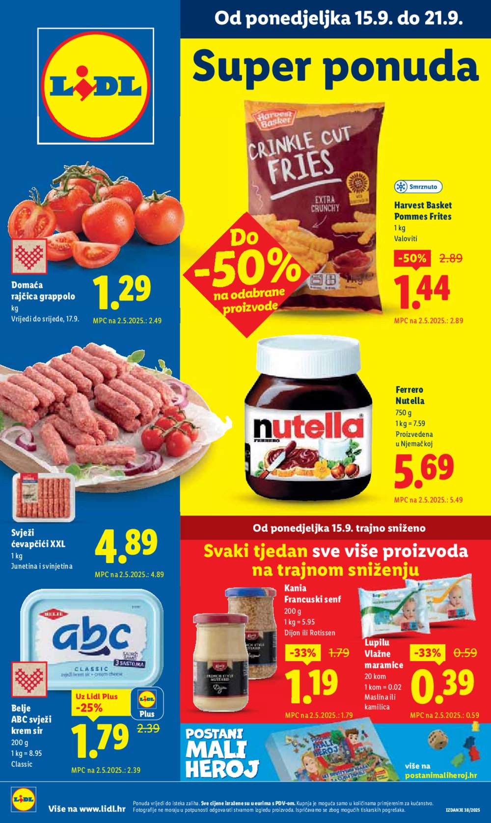 Lidl katalog Super ponuda od ponedjeljka 15.09. - 21.09.2025.