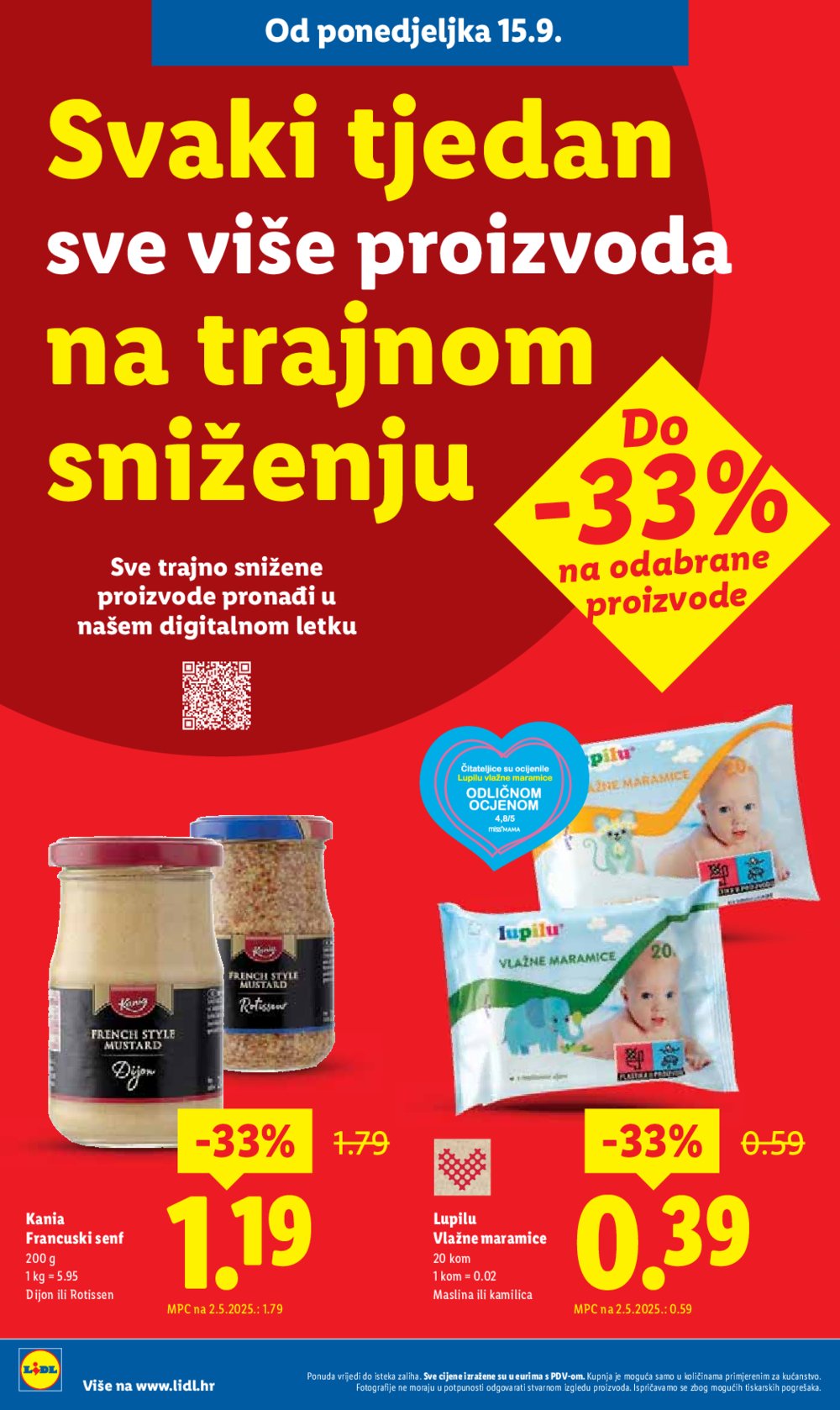 Lidl katalog Super ponuda od ponedjeljka 15.09. - 21.09.2025.
