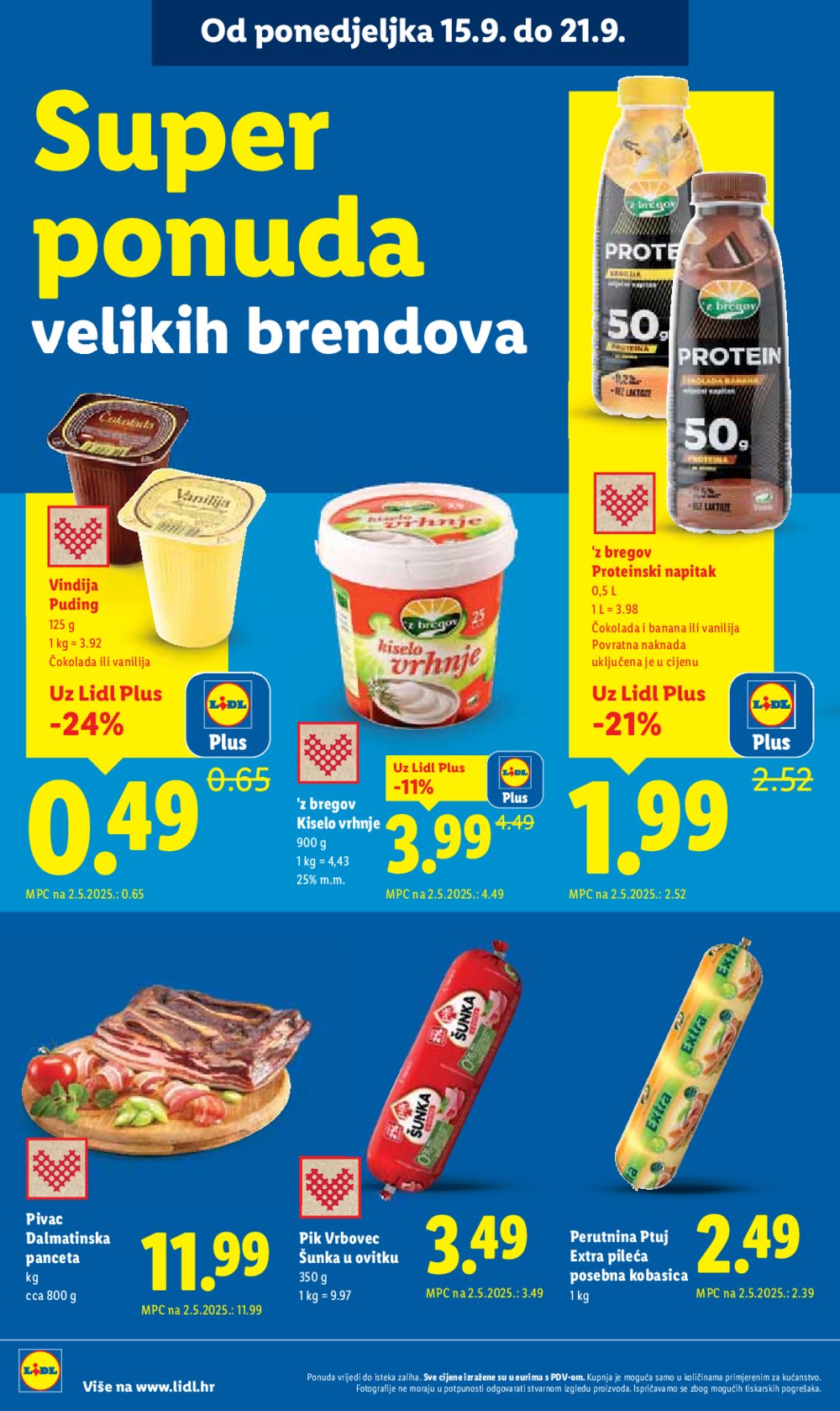 Lidl katalog Super ponuda od ponedjeljka 15.09. - 21.09.2025.