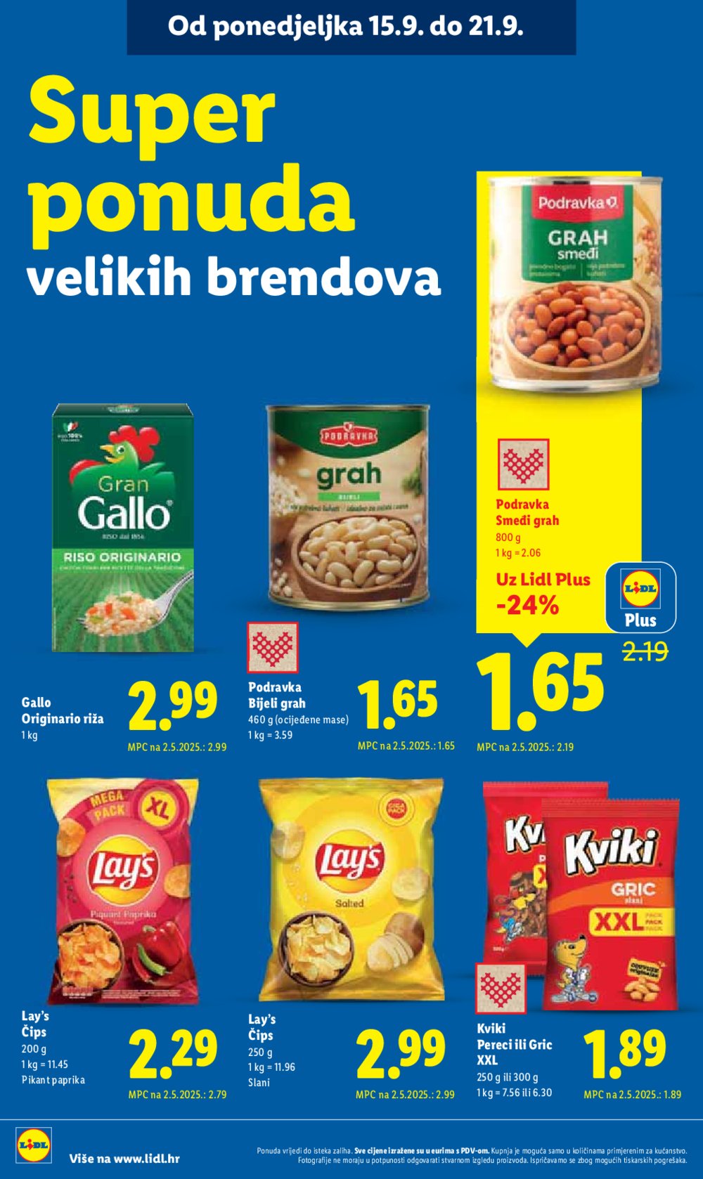 Lidl katalog Super ponuda od ponedjeljka 15.09. - 21.09.2025.