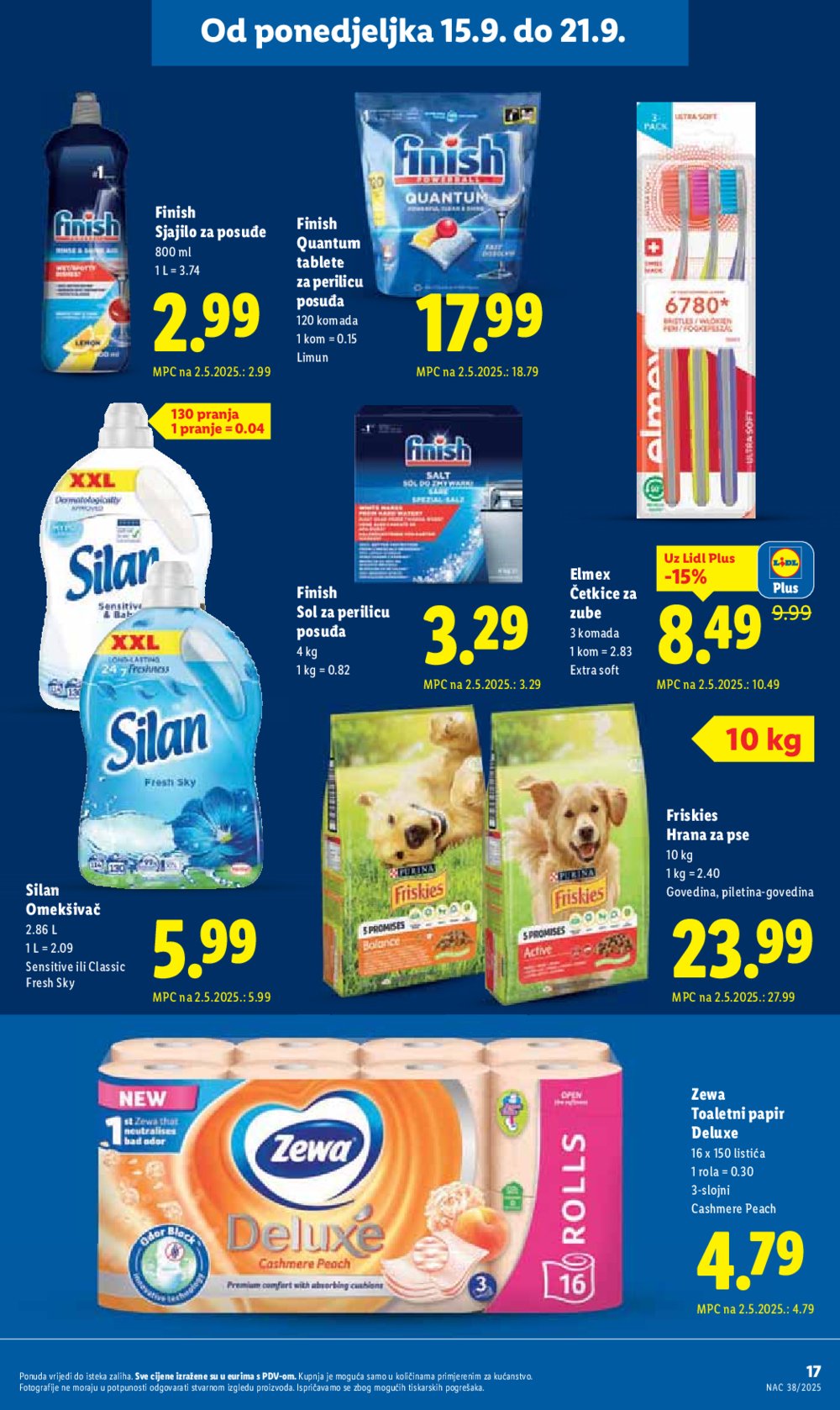 Lidl katalog Super ponuda od ponedjeljka 15.09. - 21.09.2025.