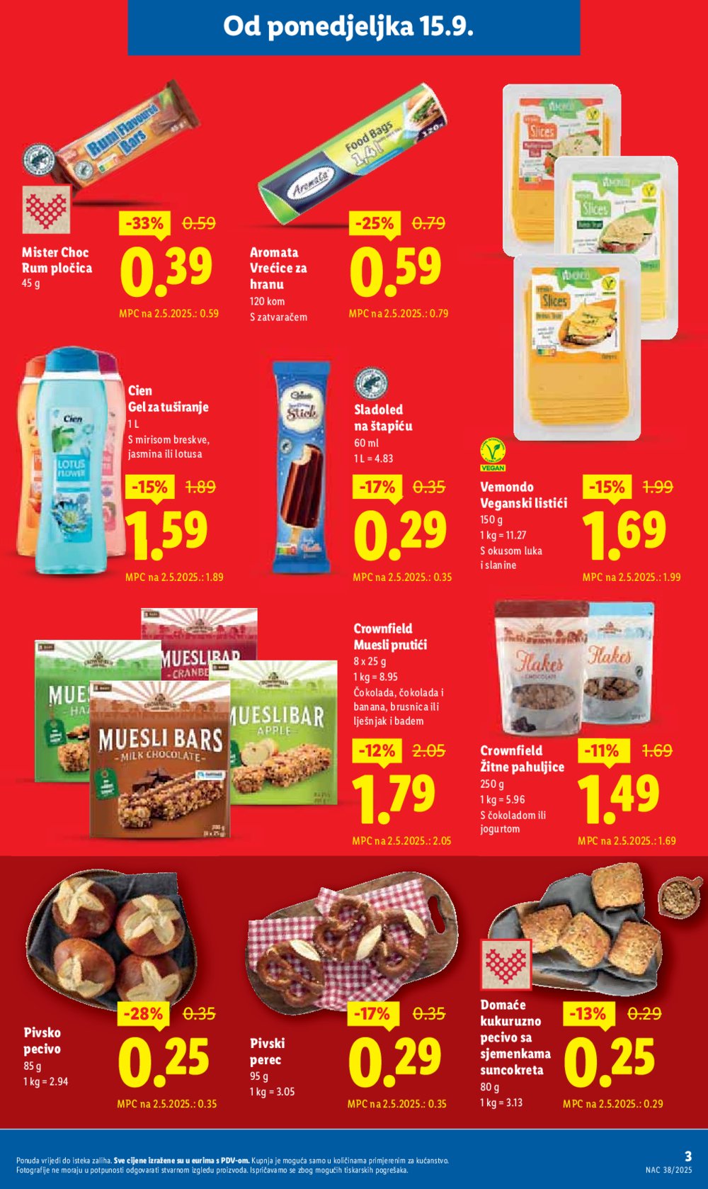 Lidl katalog Super ponuda od ponedjeljka 15.09. - 21.09.2025.