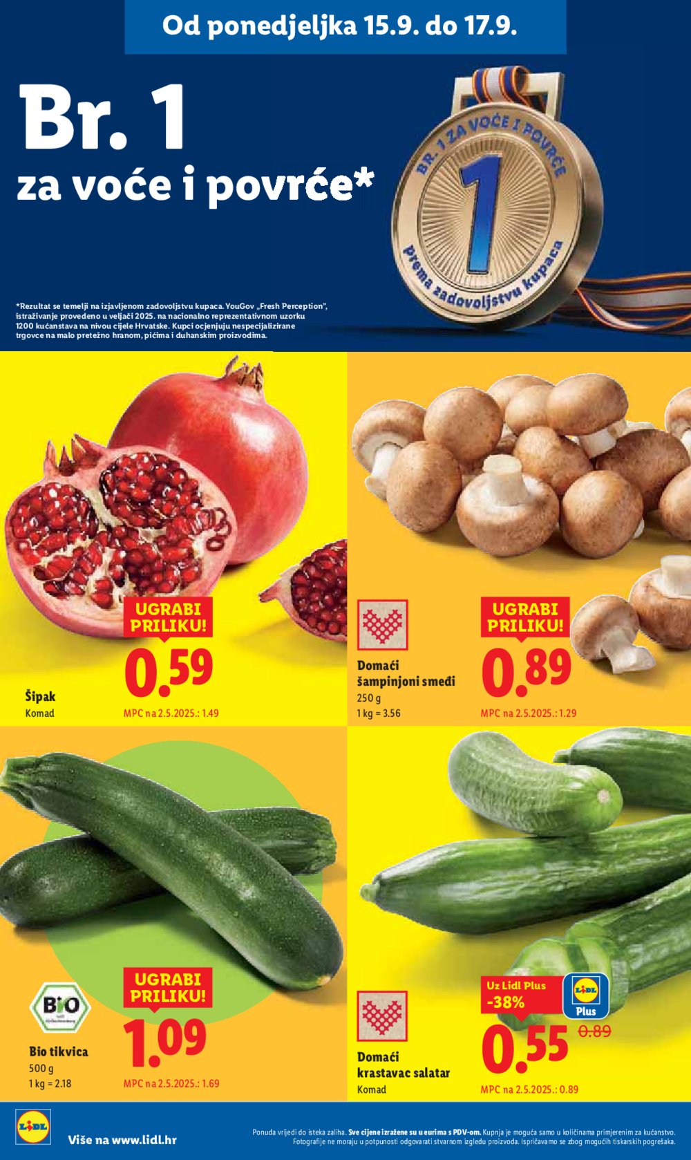 Lidl katalog Super ponuda od ponedjeljka 15.09. - 21.09.2025.