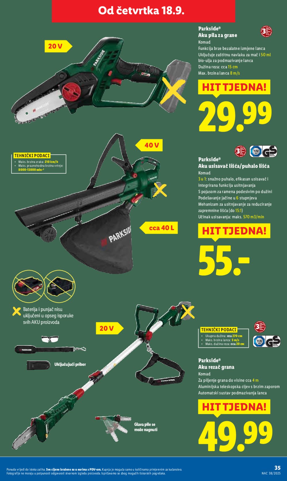 Lidl katalog Super ponuda od ponedjeljka 15.09. - 21.09.2025.