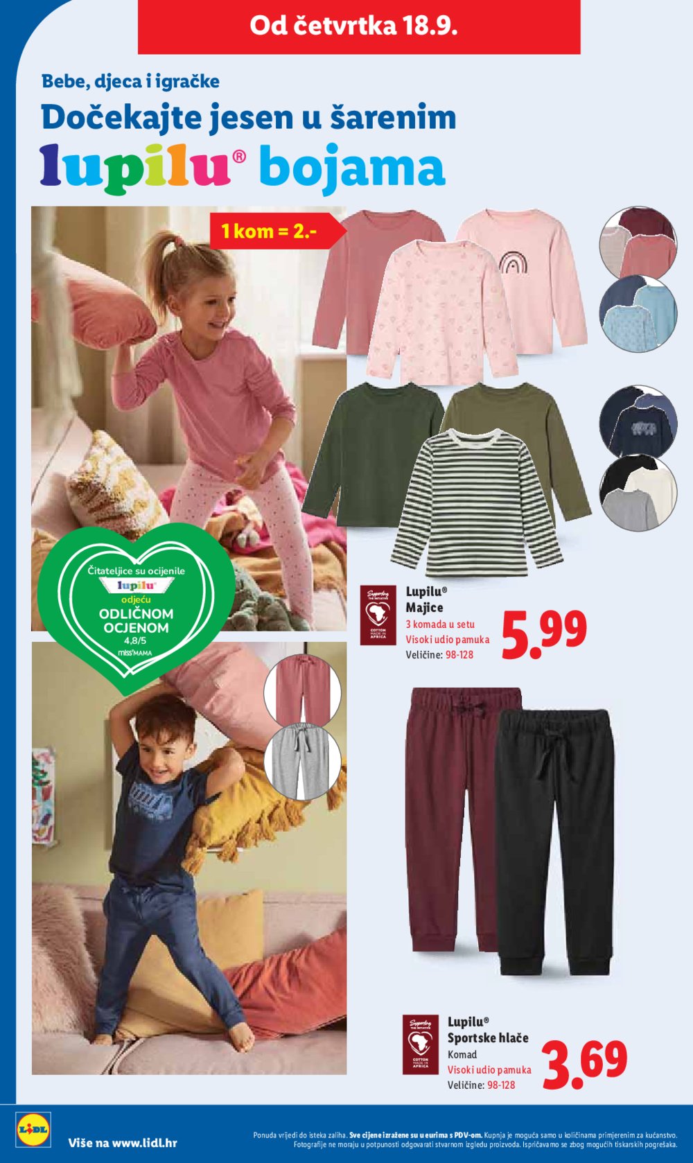 Lidl katalog Super ponuda od ponedjeljka 15.09. - 21.09.2025.