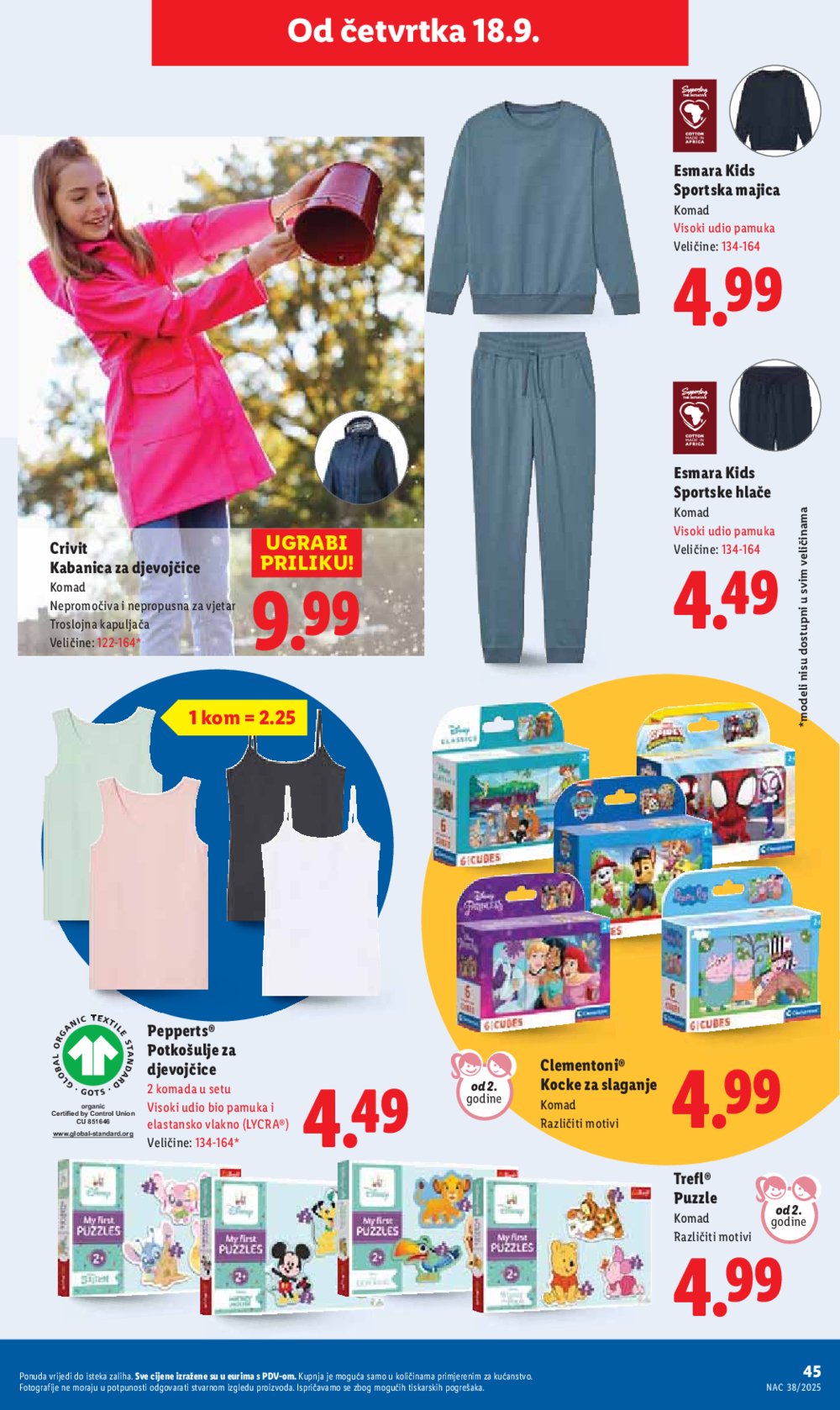 Lidl katalog Super ponuda od ponedjeljka 15.09. - 21.09.2025.
